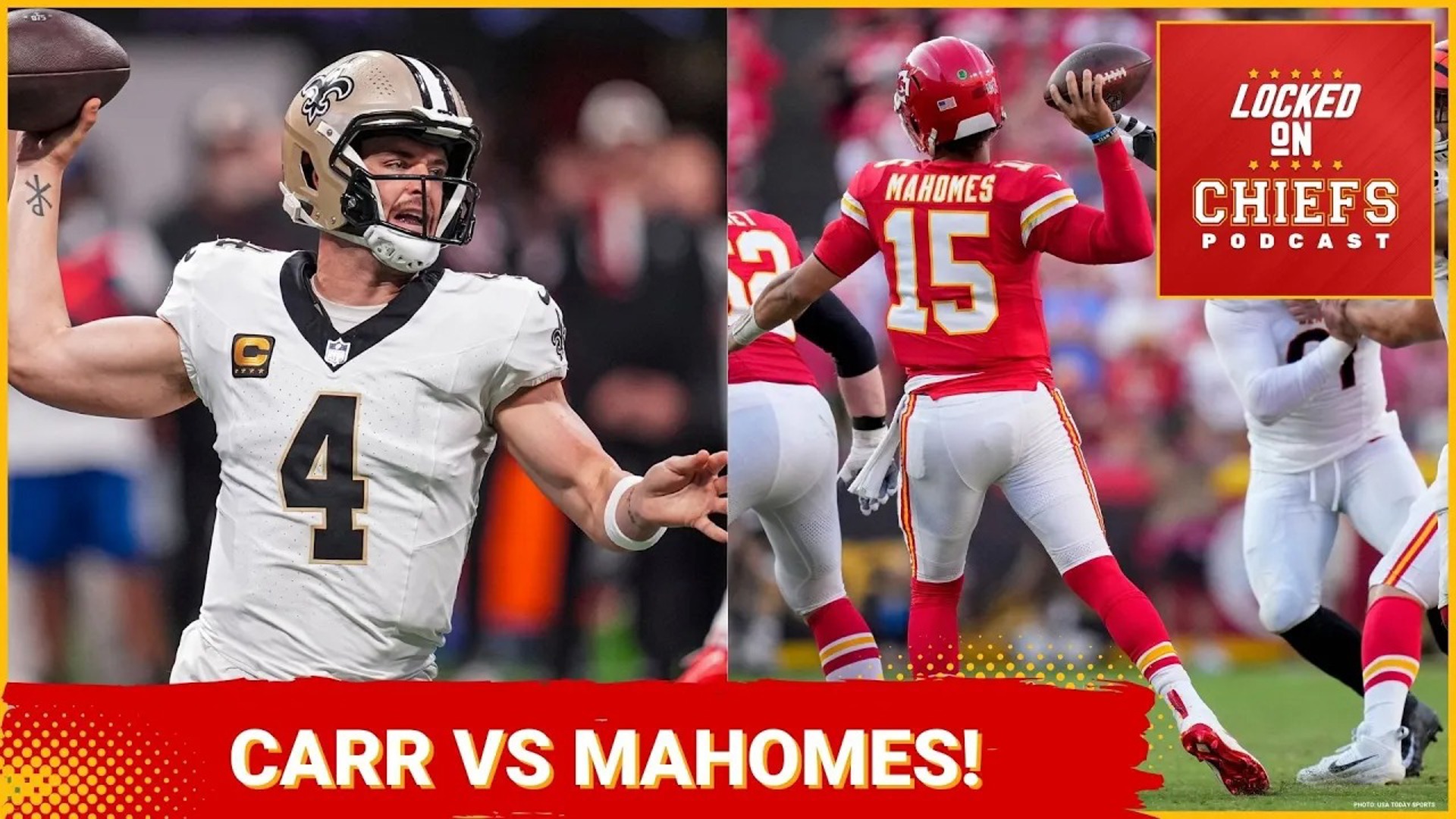 The Kansas City Chiefs face a pivotal quarterback matchup as Patrick Mahomes takes on Derek Carr, the former Raiders QB.