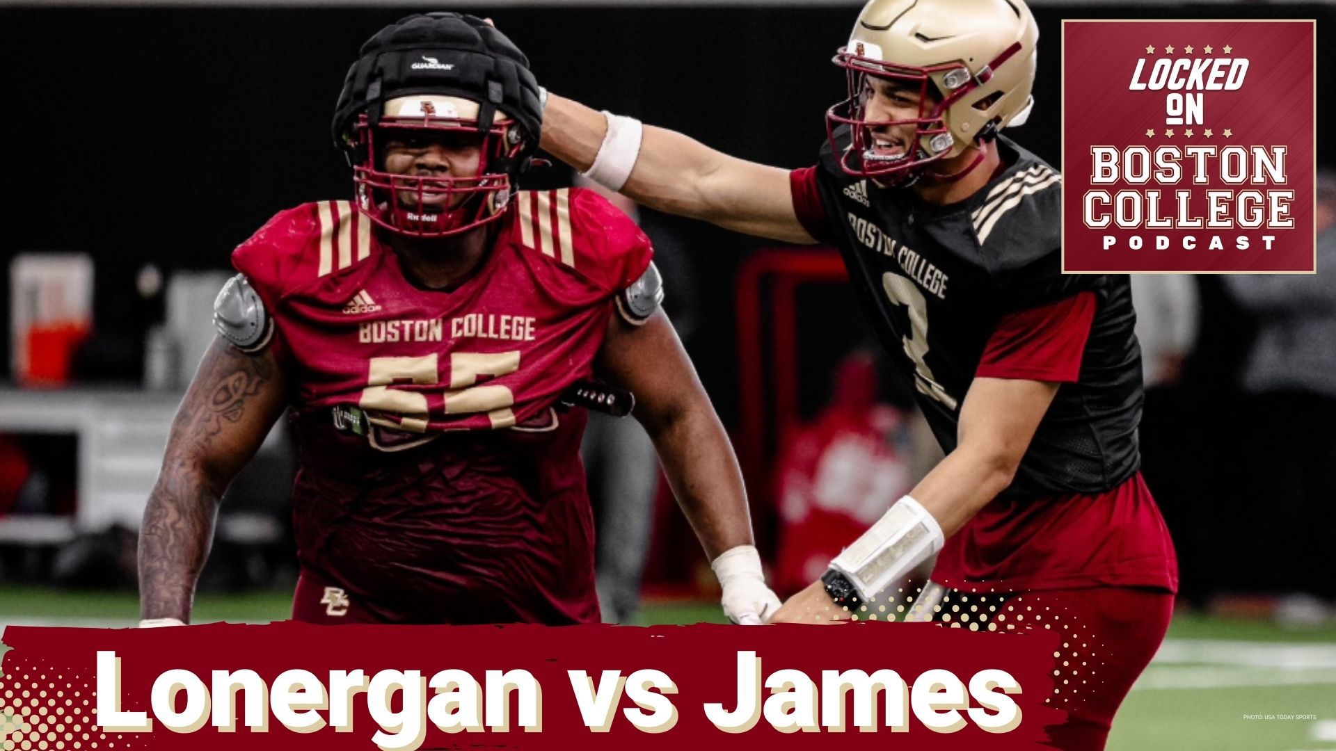 BATTLE: Grayson James and Dylan Lonergan look CLOSE in QB competition ...