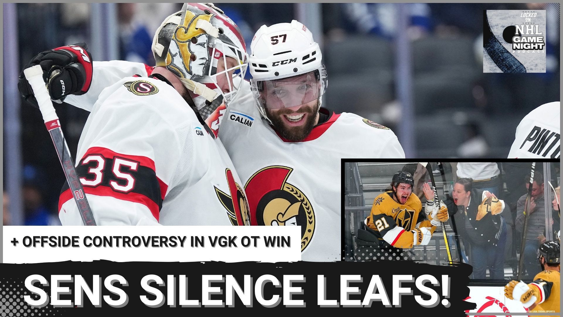 Maple Leafs BLOW another chance to close out the Senators in 4-0 loss, Vegas takes controversial 3-2 lead, Carolina advances in Double OT, and Oilers edge the Kings!