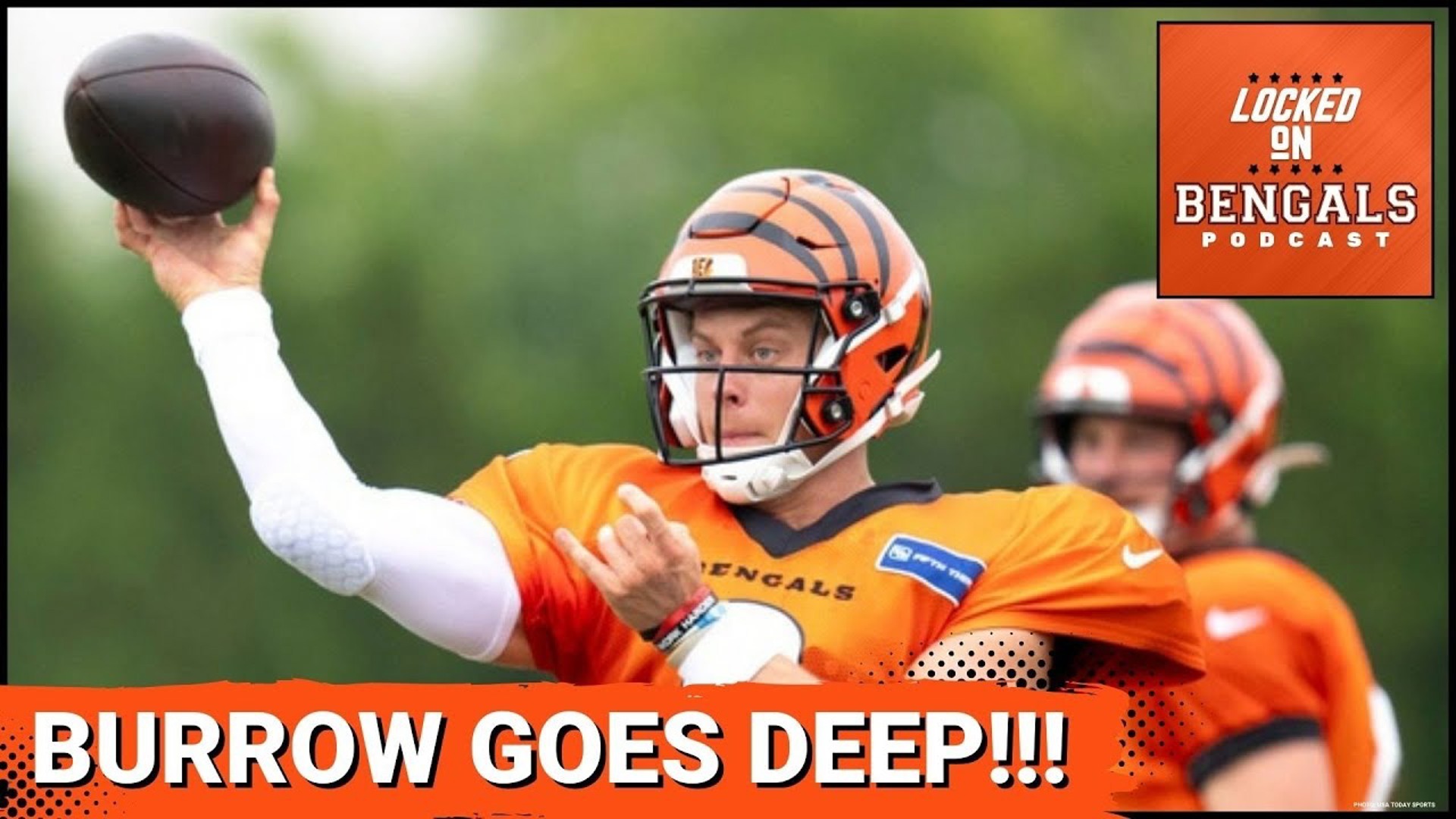 Cincinnati Bengals quarterback Joe Burrow threw plenty of deep passes during Friday's practice.