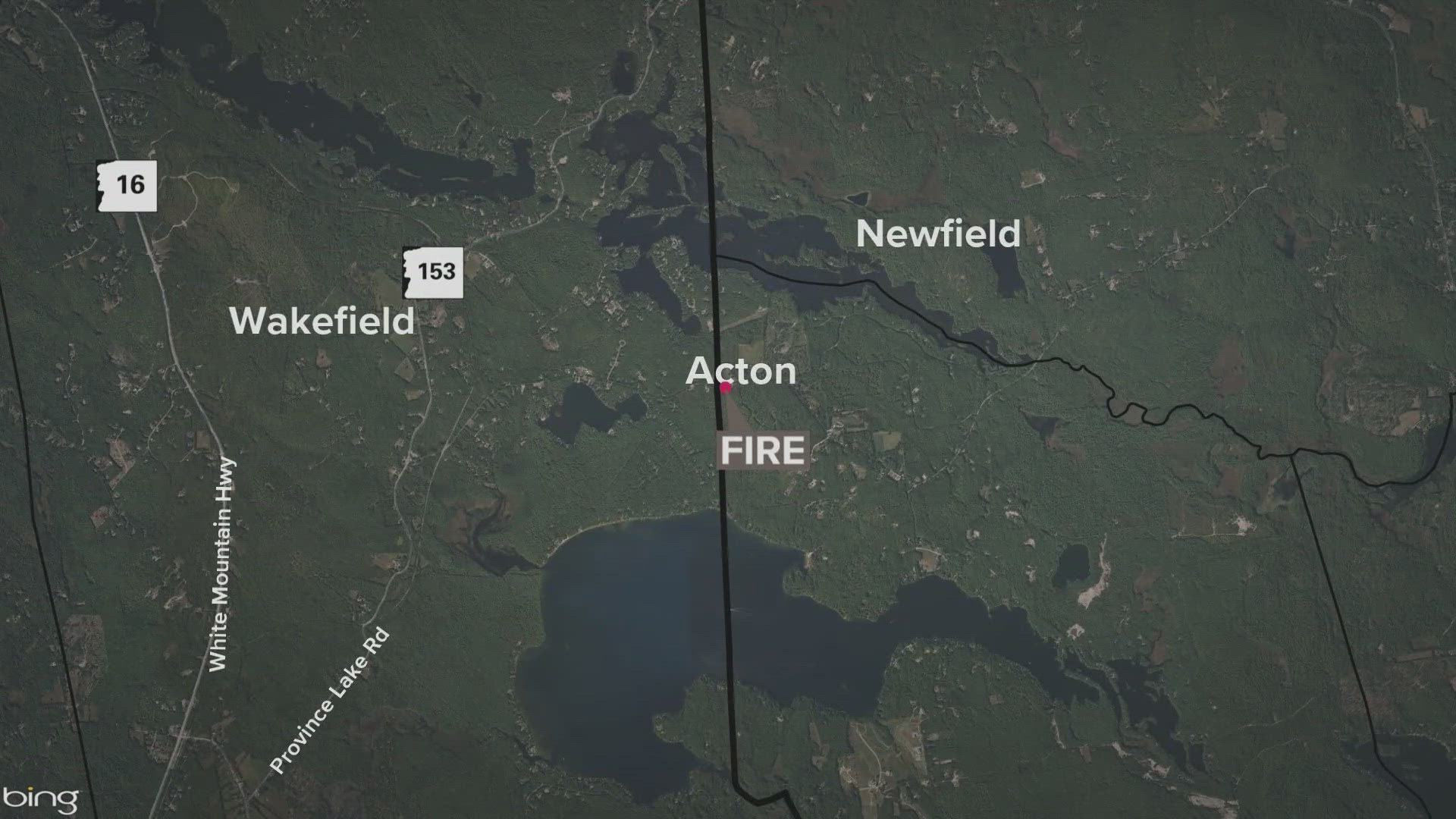 The Newfield Fire Department got a call directly to the fire station Tuesday afternoon for a report of smoke coming from woods on the Acton/Newfield town line.