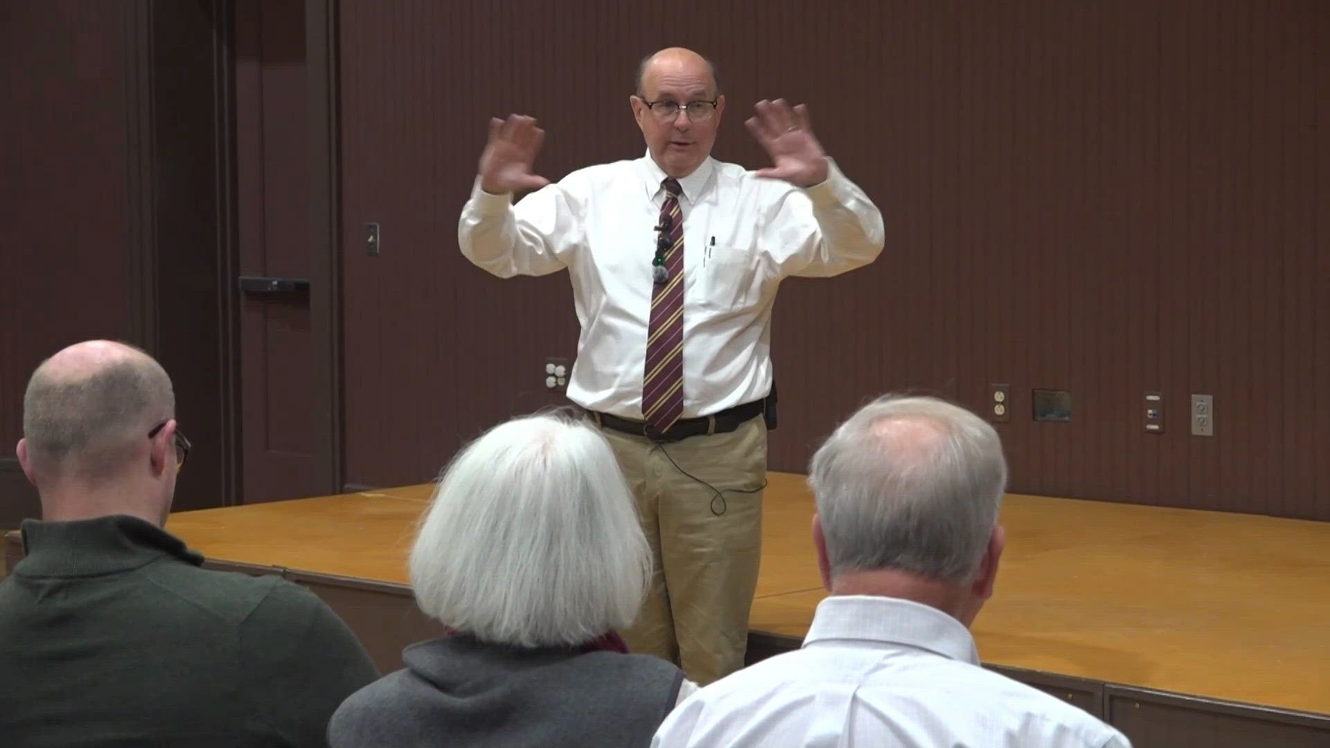 Matt Dunlap holds Lewiston town hall, vows checks on Trump, backs ...