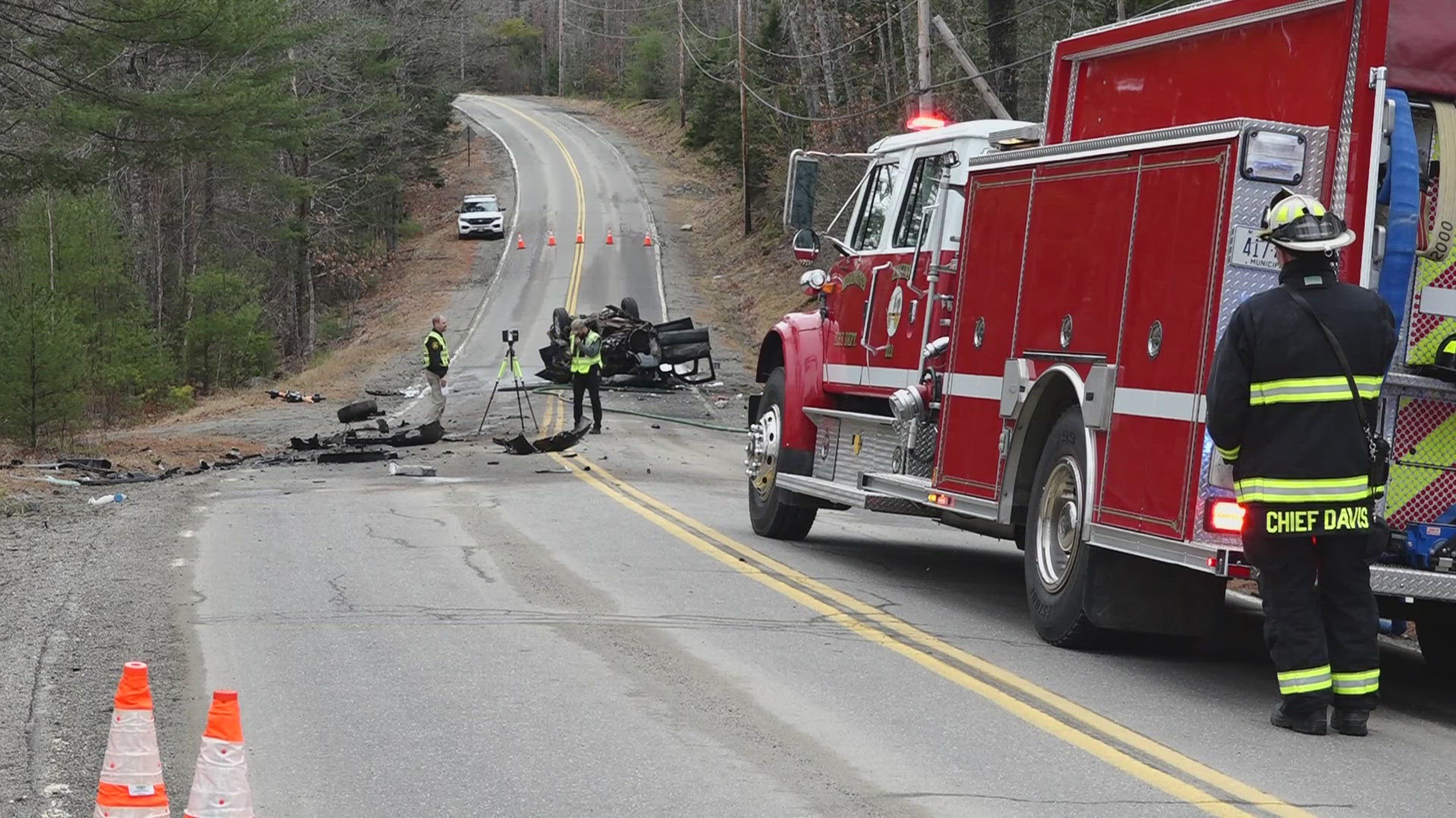 Initial investigation suggests two SUVs collided head-on. Both drivers were killed, and they were the only occupants in the vehicles at the time of the crash.