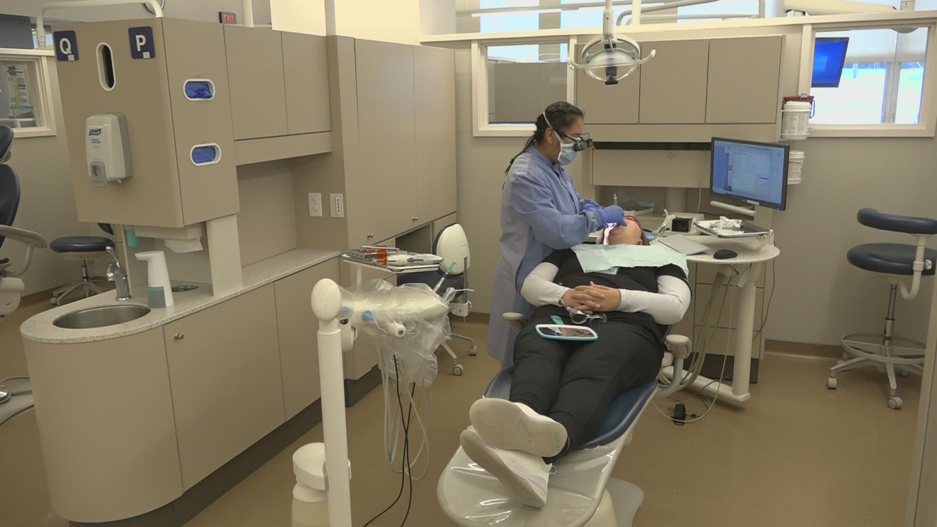 The University of Maine at Augusta Dental Health Clinic in Bangor is offering the services through next April.