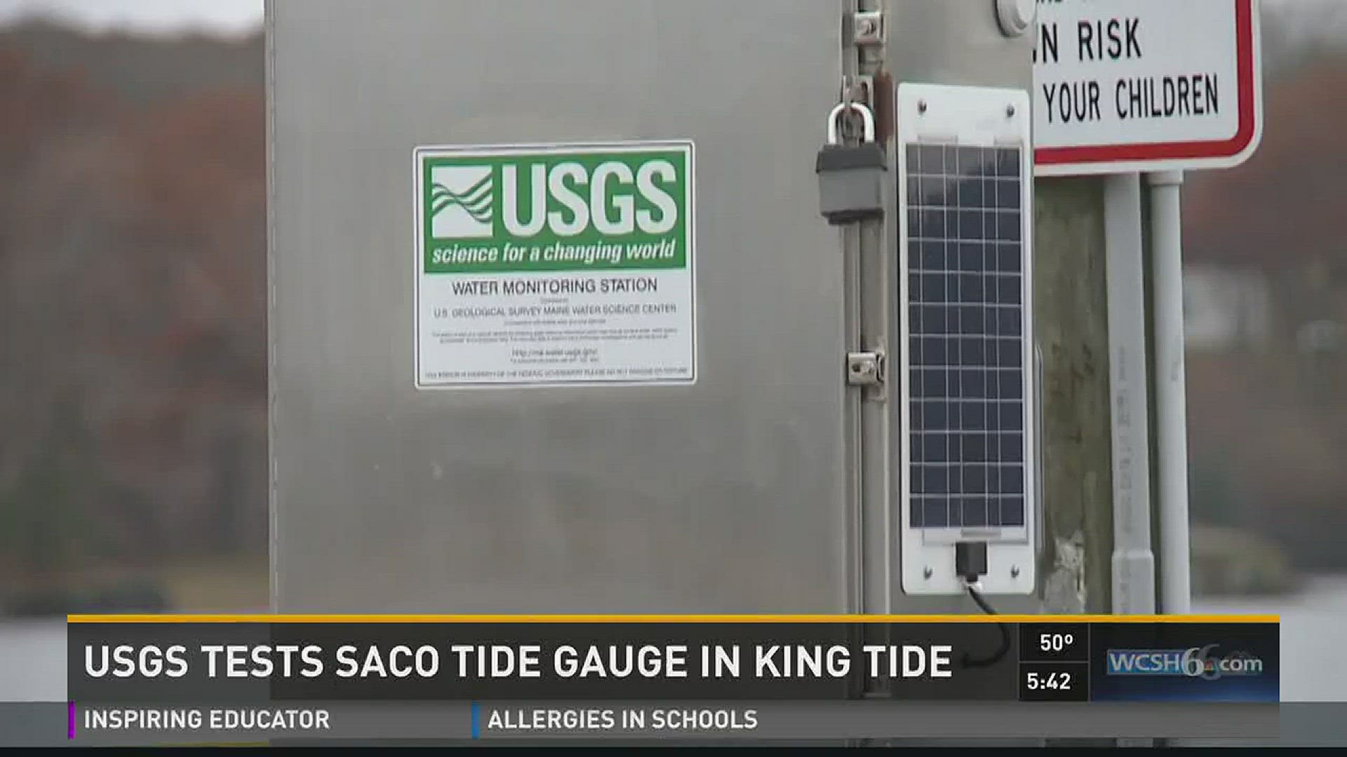 USGS tests Saco tide gauge in king tide