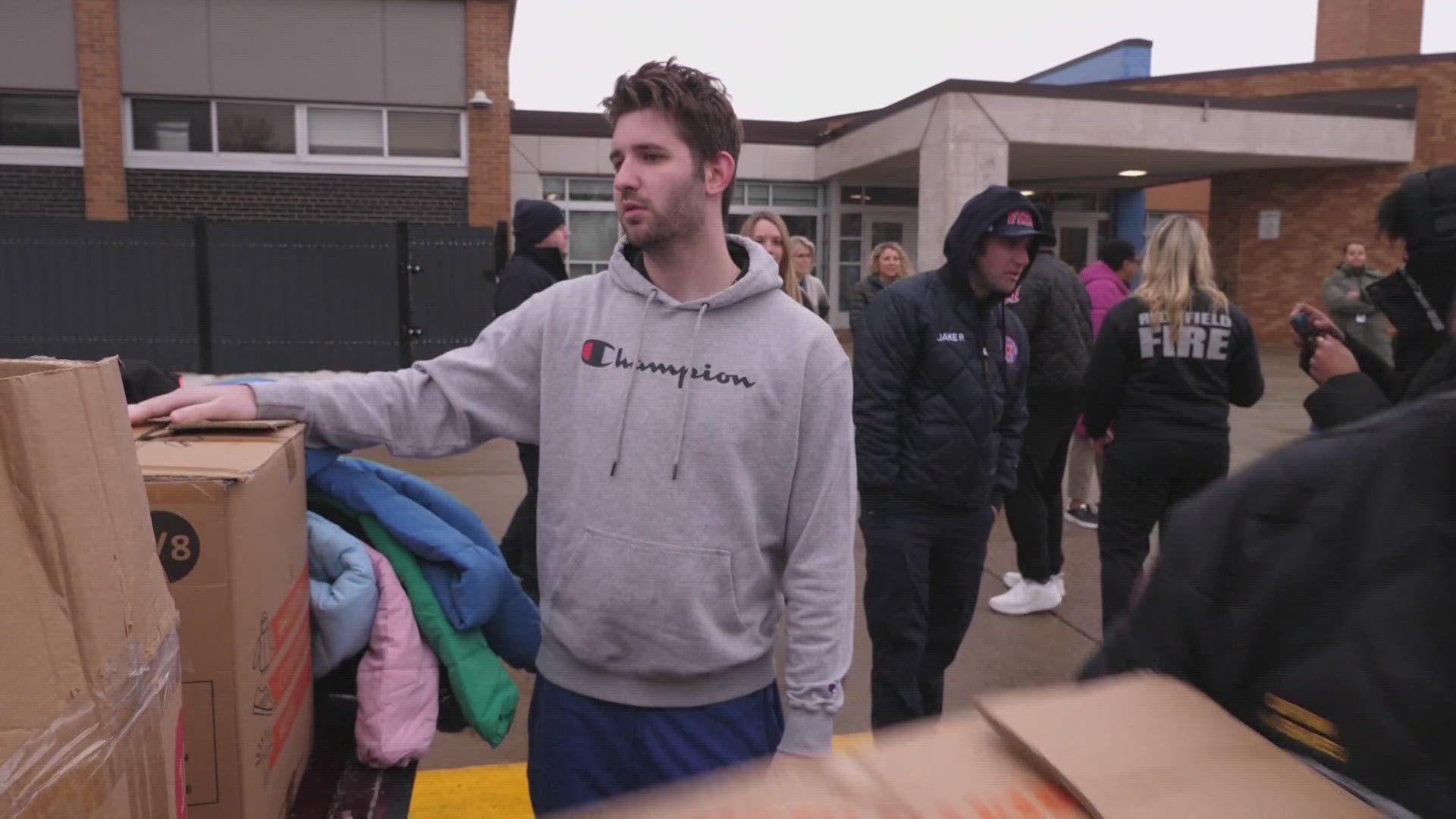 Josh Liljenquist recently helped the nonprofit Operation Warm bring coats inside a school for kids to have. He said he gives away all the money he earns from videos.
