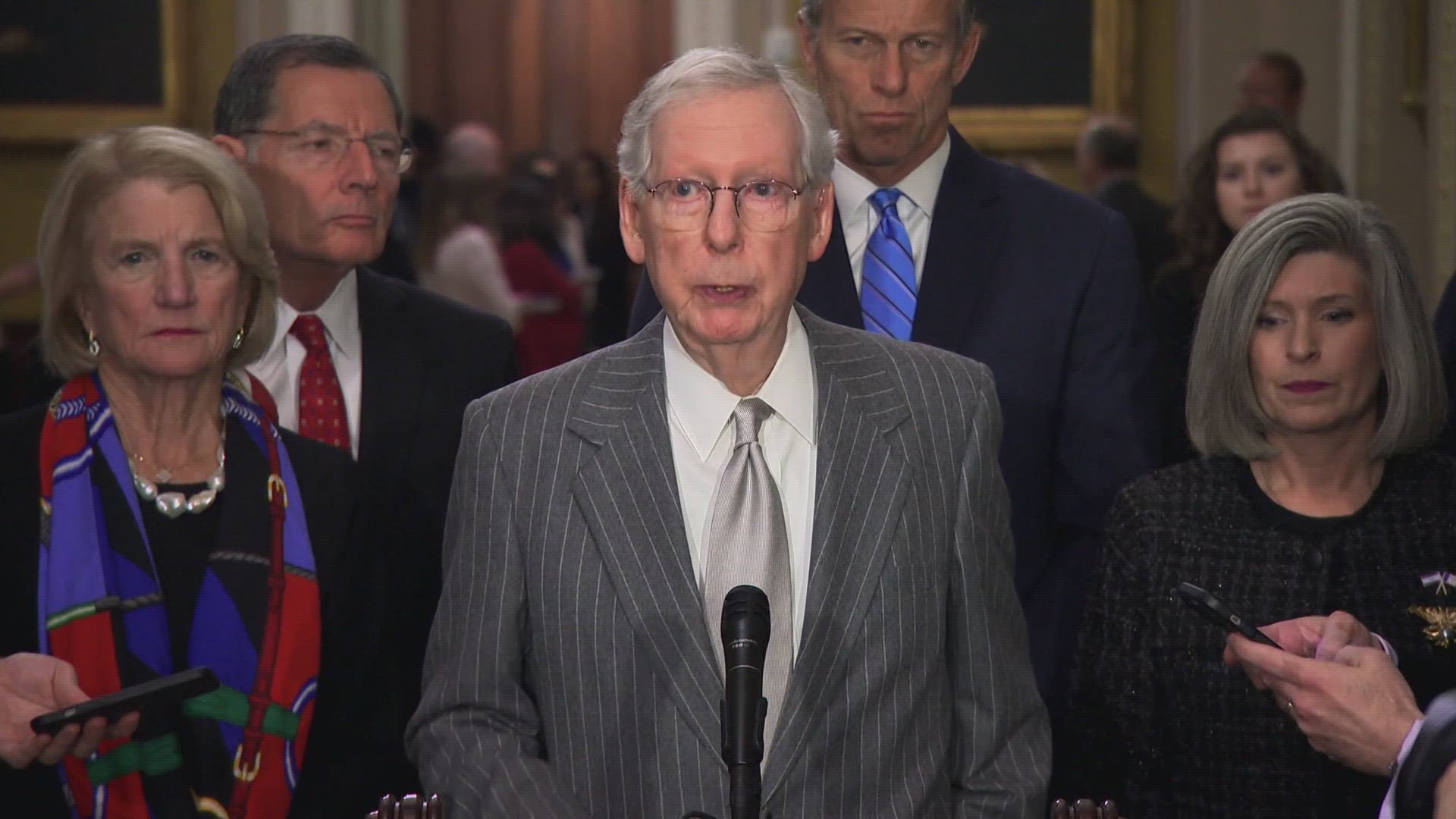 The 82-year-old lawmaker from Kentucky is the longest-serving Senate leader in U.S. history.
