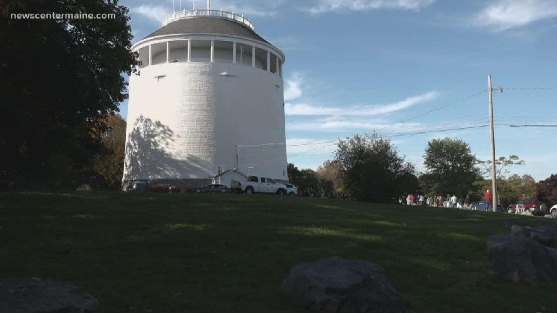 The fall foliage tour from atop Bangor’s landmark structure, the Thomas Hill Standpipe, happens on Wednesday from 3 to 6 p.m.