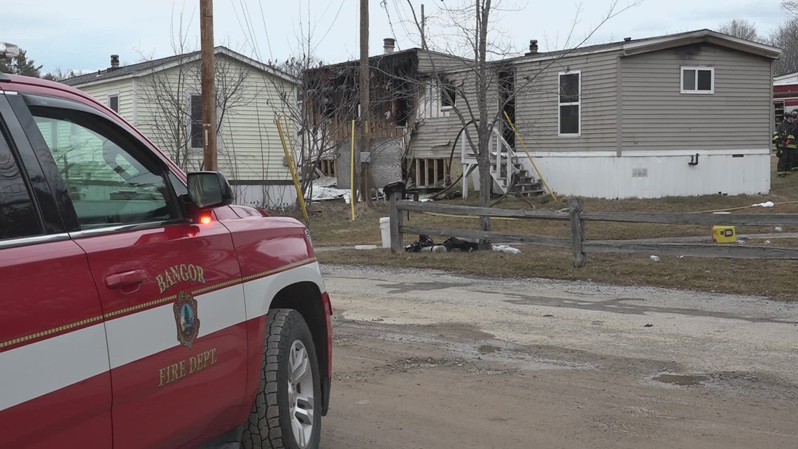 One person injured after being trapped inside burning mobile home in ...
