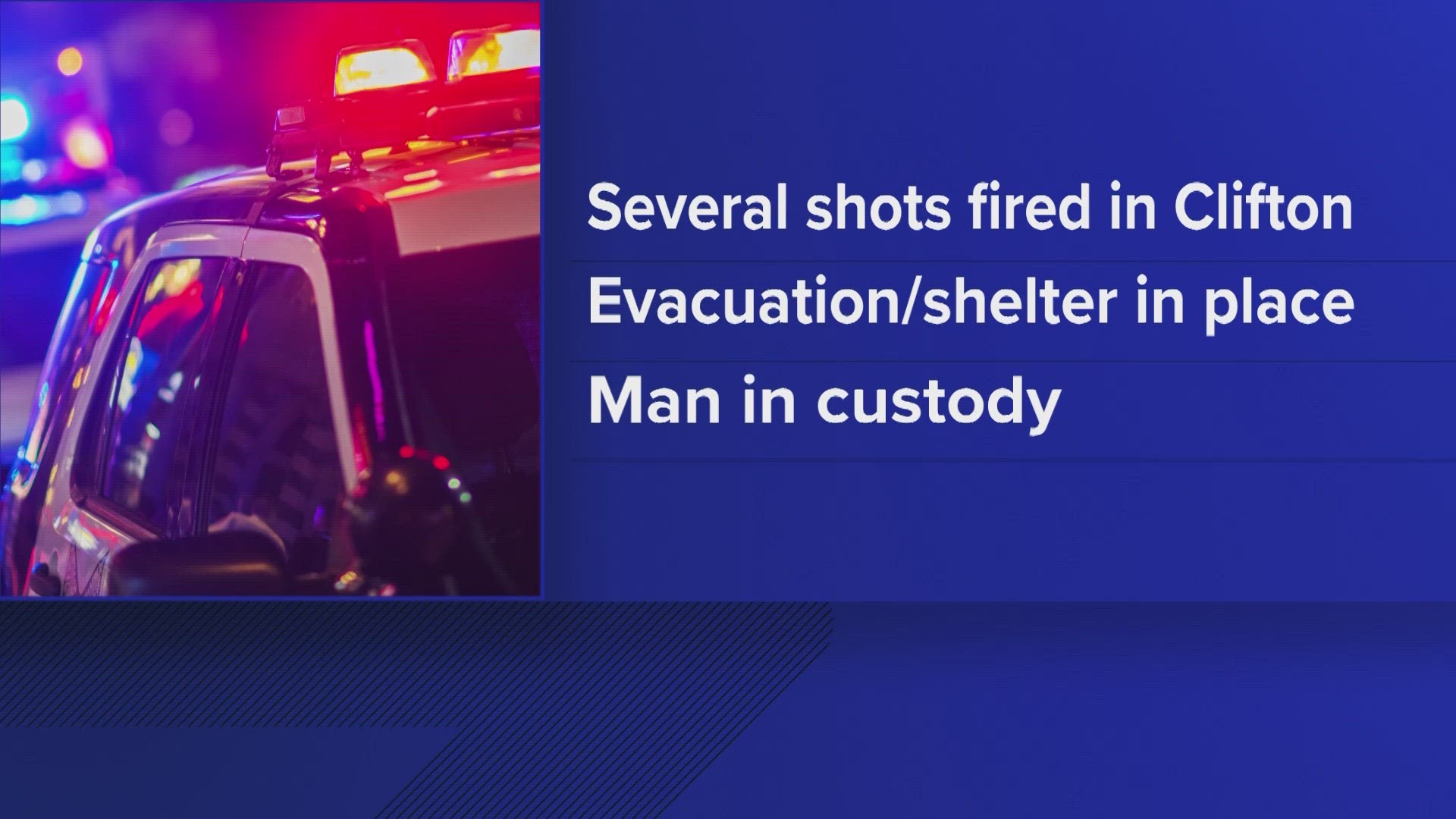 One person has been taken into custody and no one was injured, according to the Penobscot County Sheriff's Office.