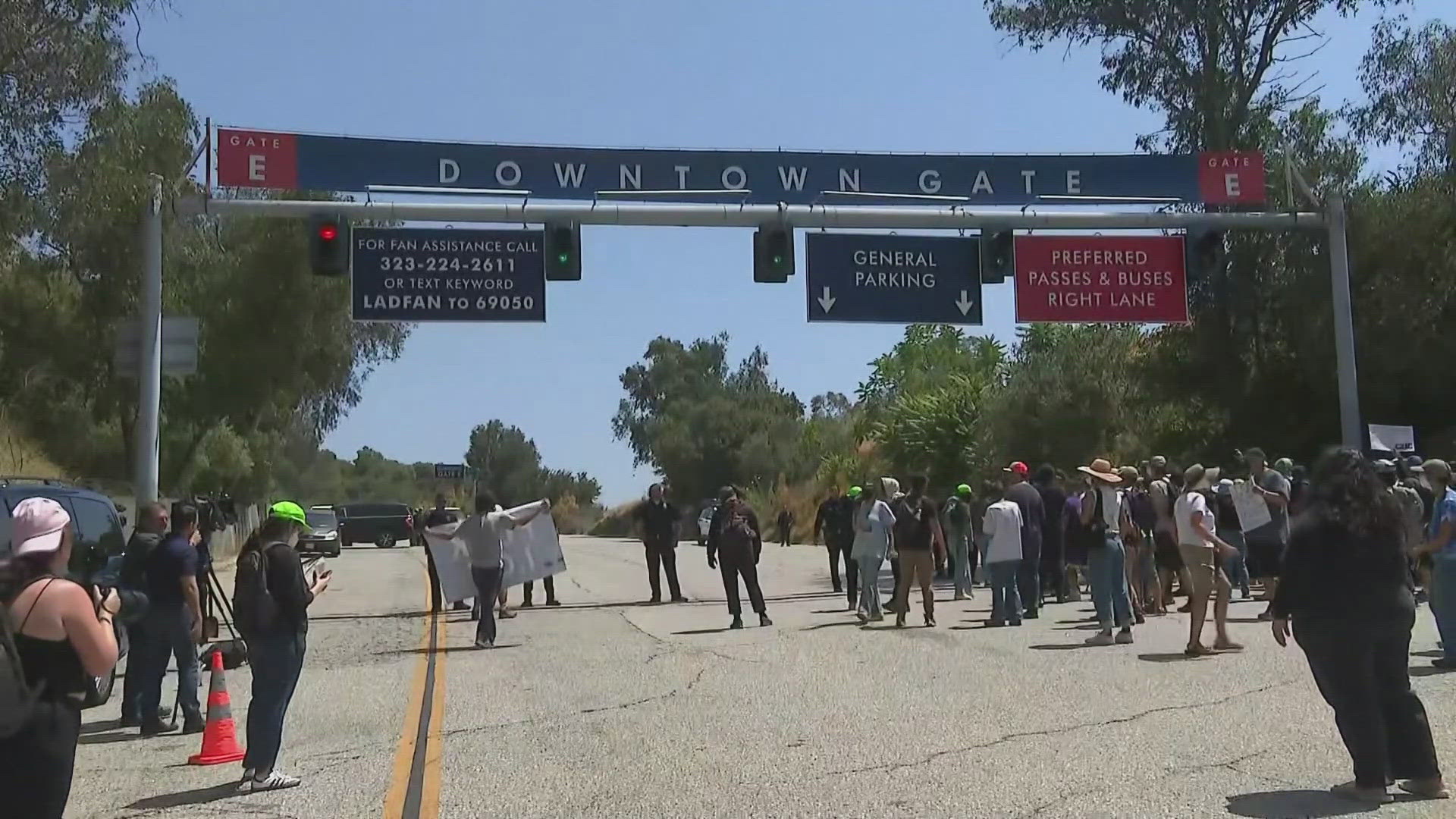 Several agents were denied entry to the stadium grounds, according to the team's social media.
