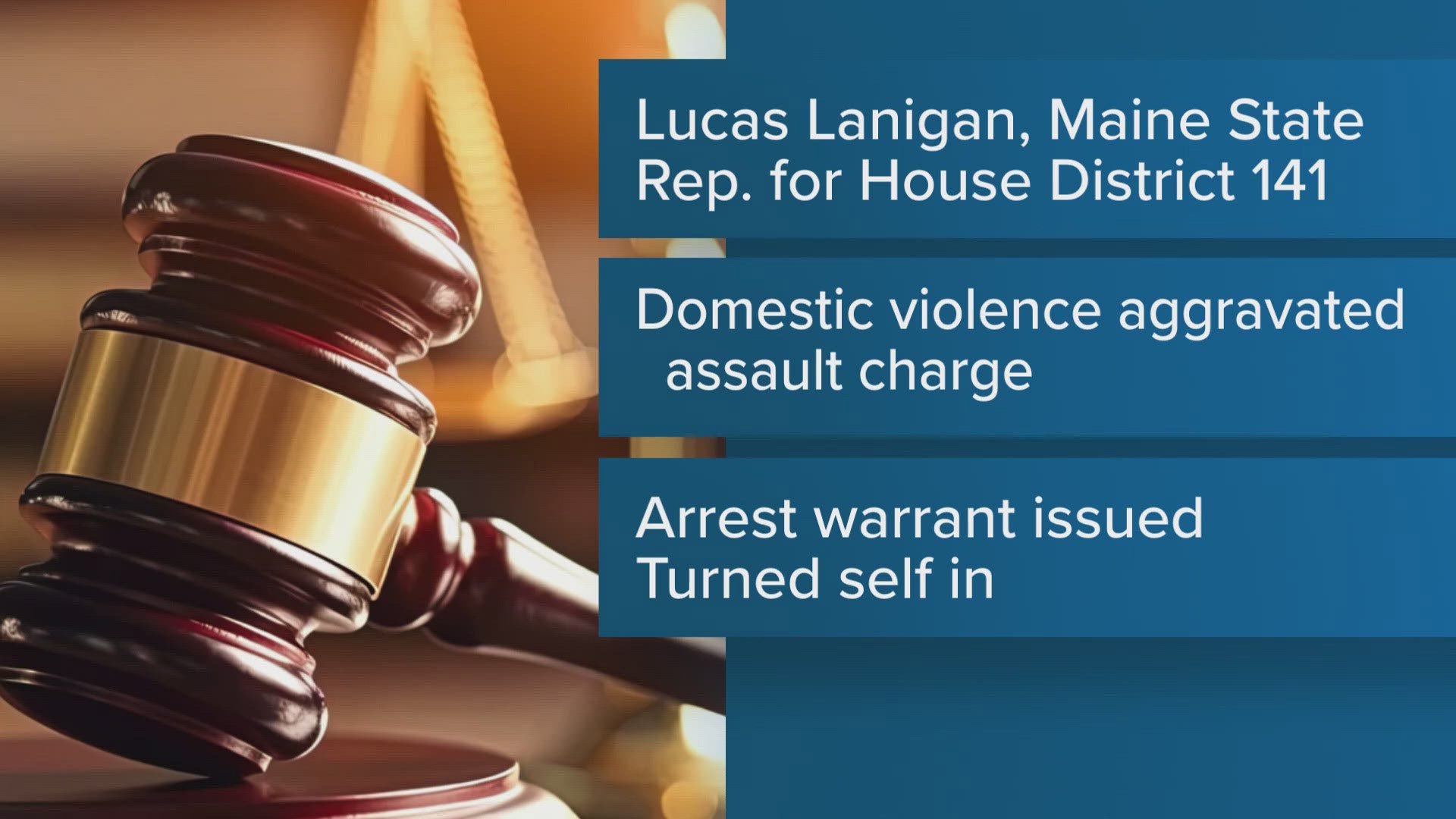 A warrant was issued for Lucas Lanigan's arrest, stemming from domestic violence charges related to an assault reported last Friday, police said.