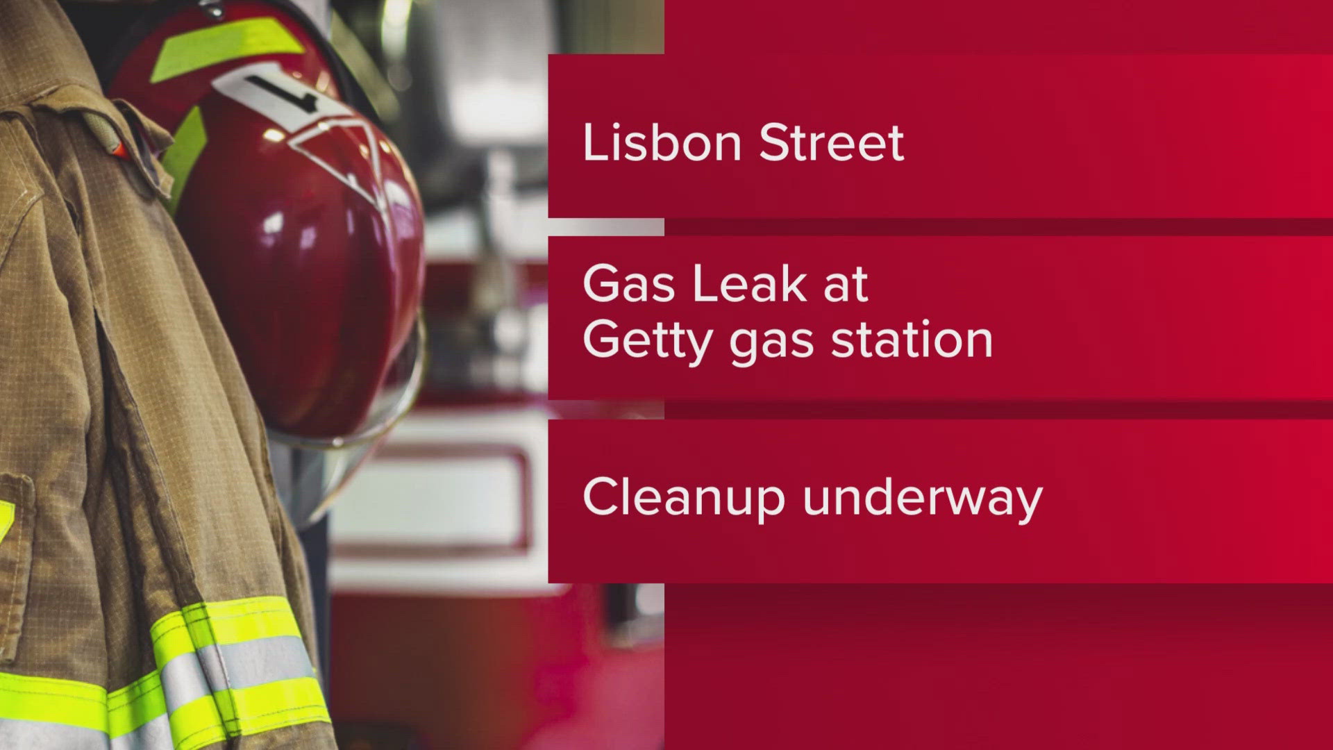 The fire and police departments responded to Getty Gas and temporarily blocked off Lisbon Street.