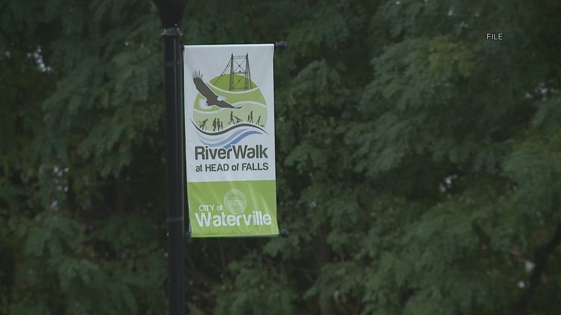 Waterville places 'no camping' signs along riverwalk