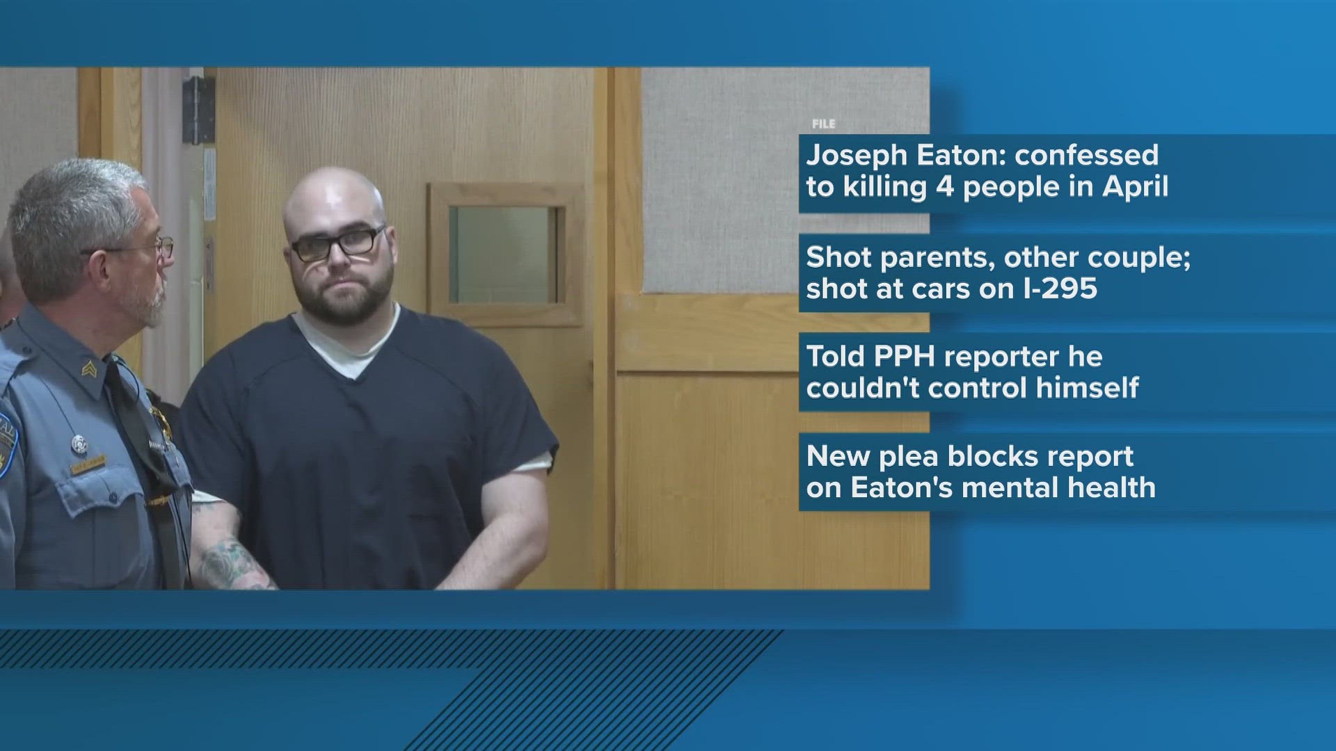 Joseph Eaton was charged with killing his parents and their two friends, days after being released from prison.