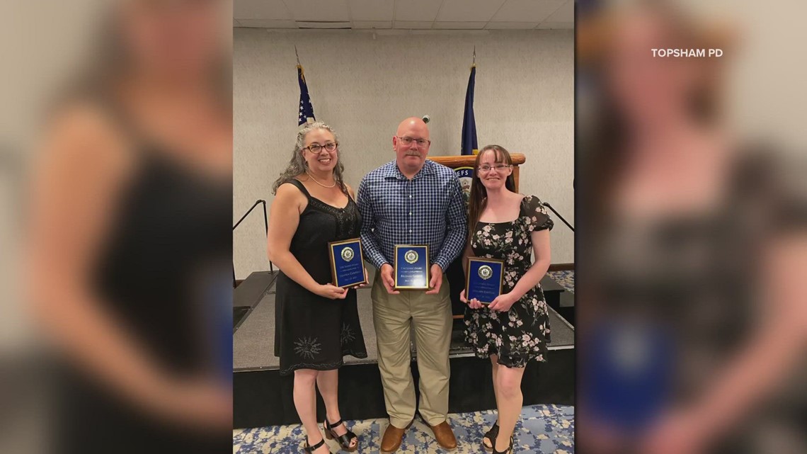 Four Mainers honored for saving mother, baby during fiery Topsham crash