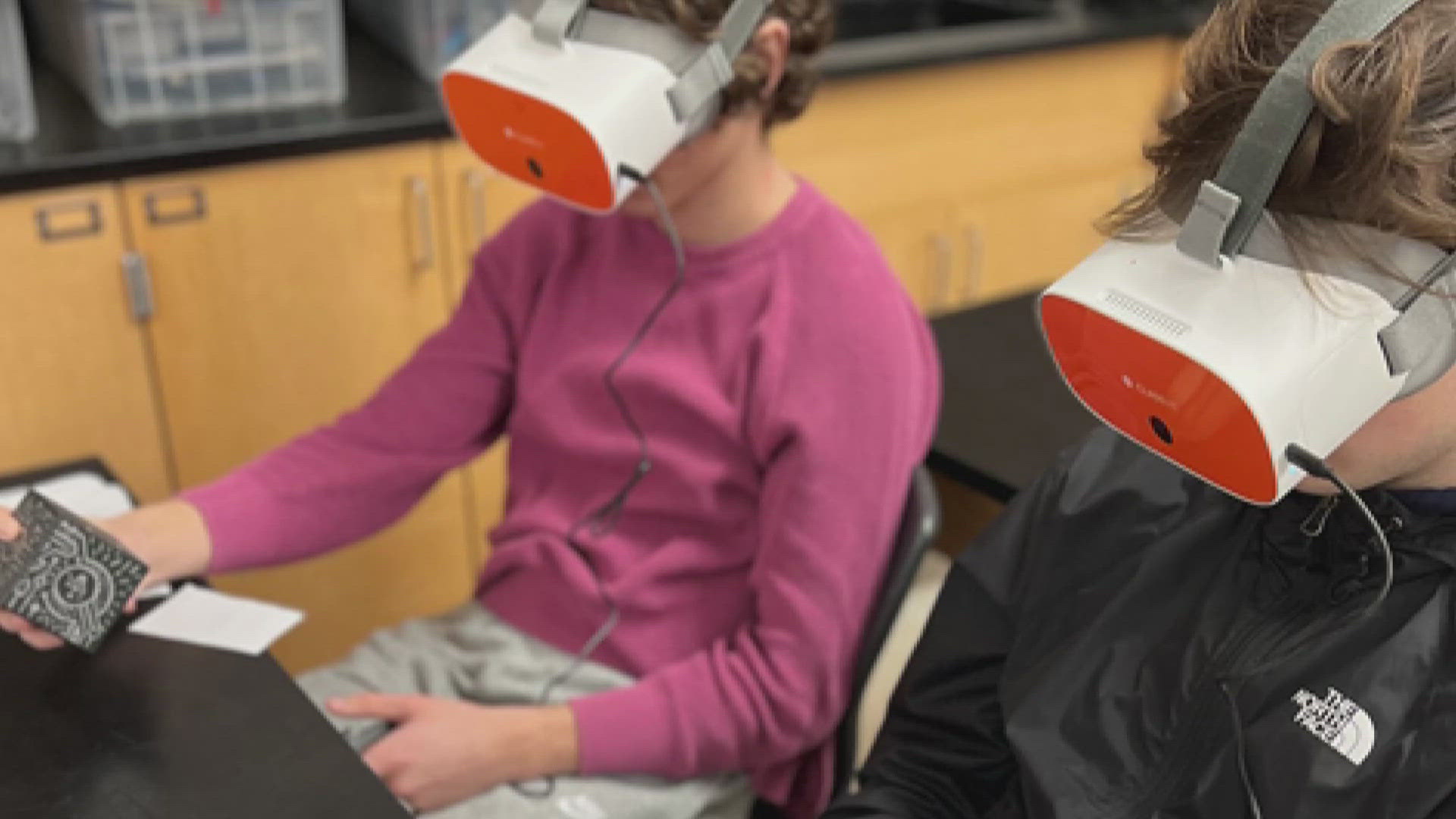 Virtual reality programs help students get interested in the material, and educators are finding creative ways to use them in a variety of classes.
