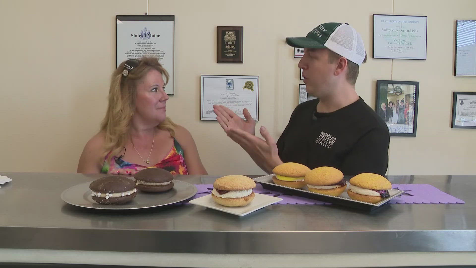 NEWS CENTER Maine Meteorologist Aaron Myler hit the road to Oxford to make some of the best whoopie pies he says he has ever had.