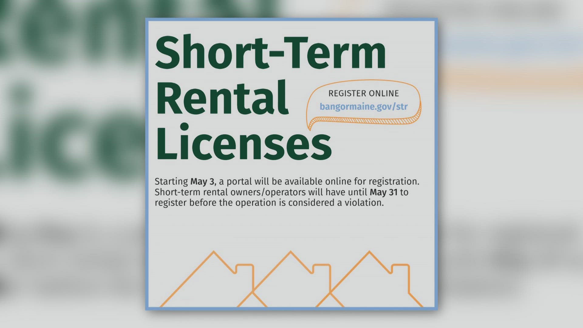 The portal allows property owners to apply for and renew licenses for short-term rental properties, like Airbnbs.