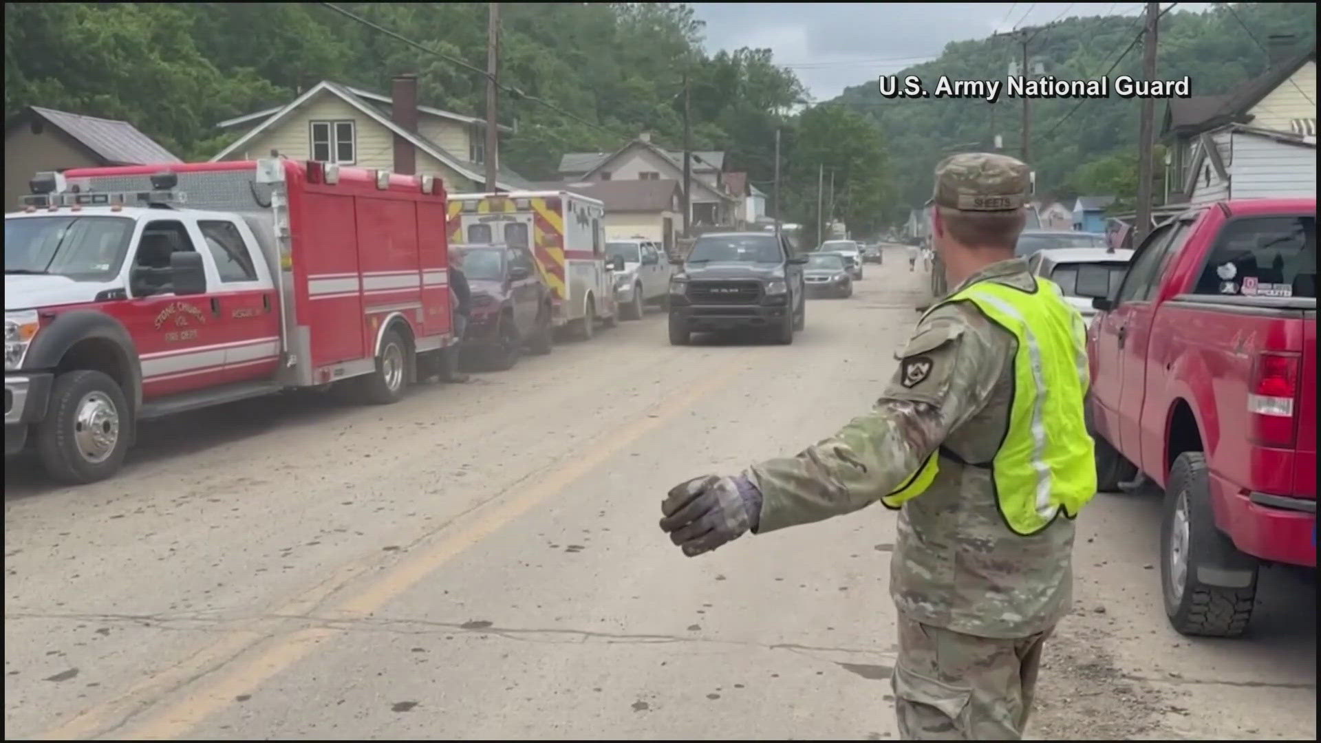The National Guard is helping with recovery efforts. Dozens of homes were affected by the flash flooding, including 29 homes that were destroyed.