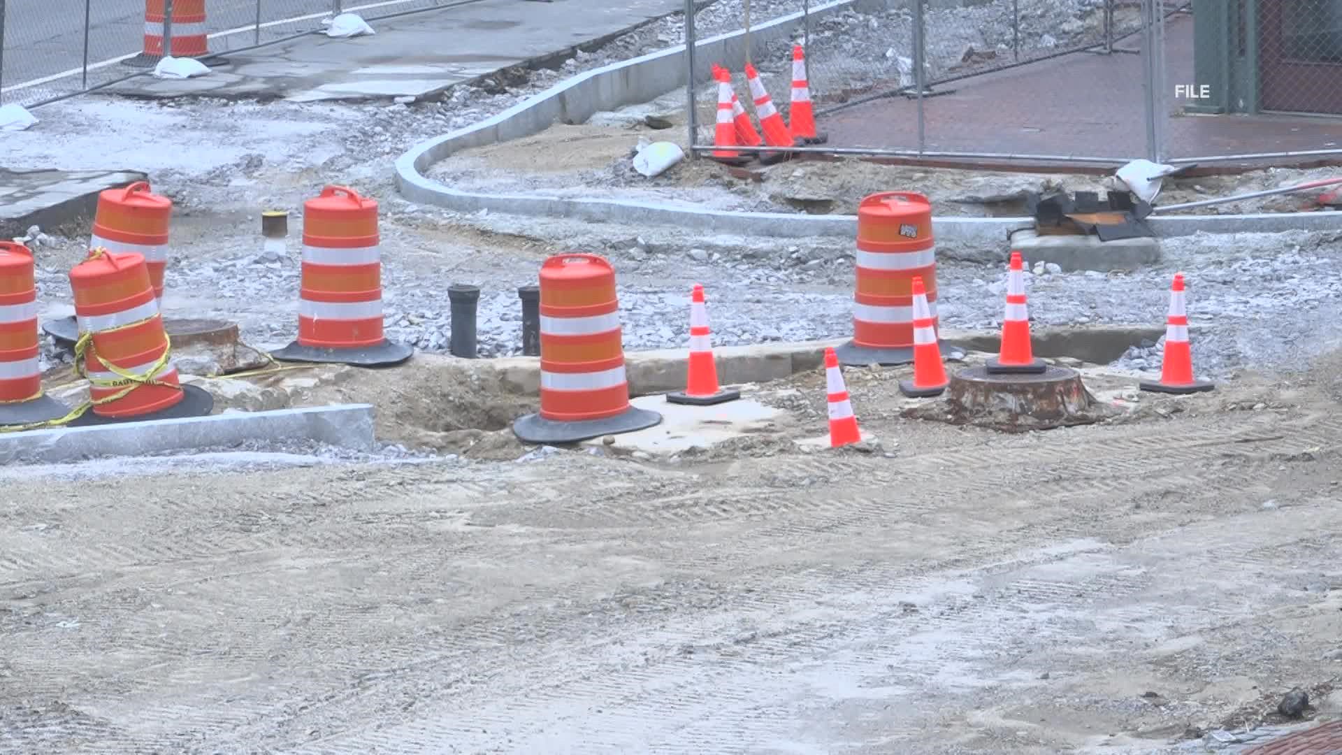 The closure aims to address repairs to underground fiber-optic connections.