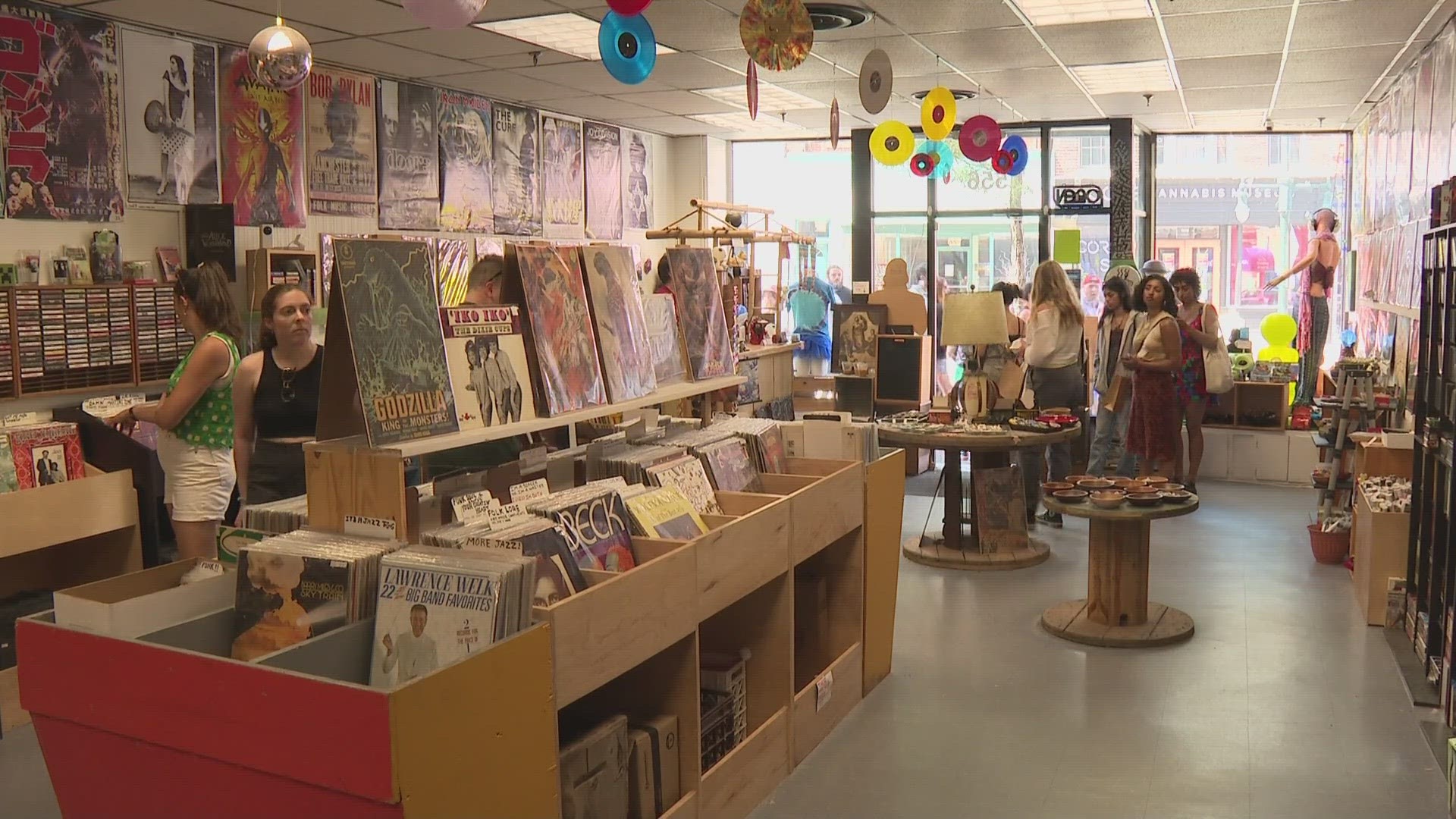 Check out this vintage record store in Portland.