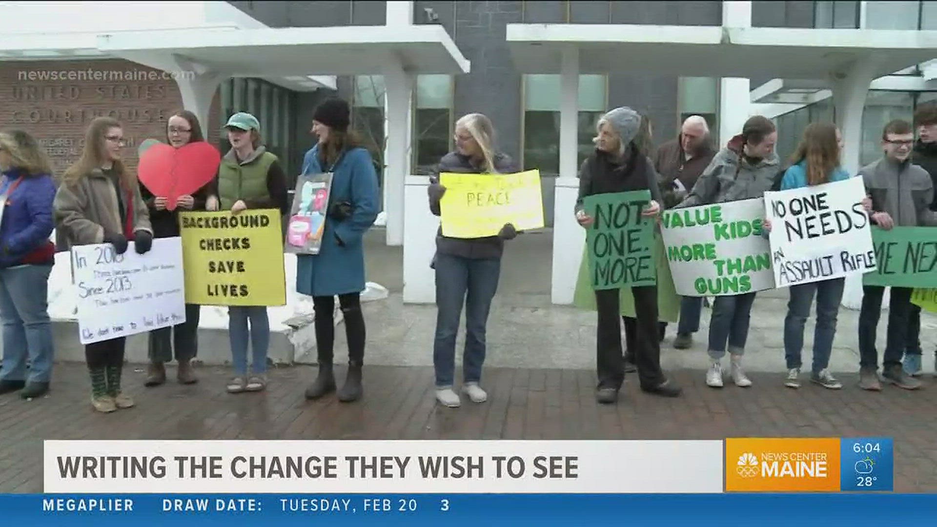 Maine protesters speak out about gun laws at Bangor rally