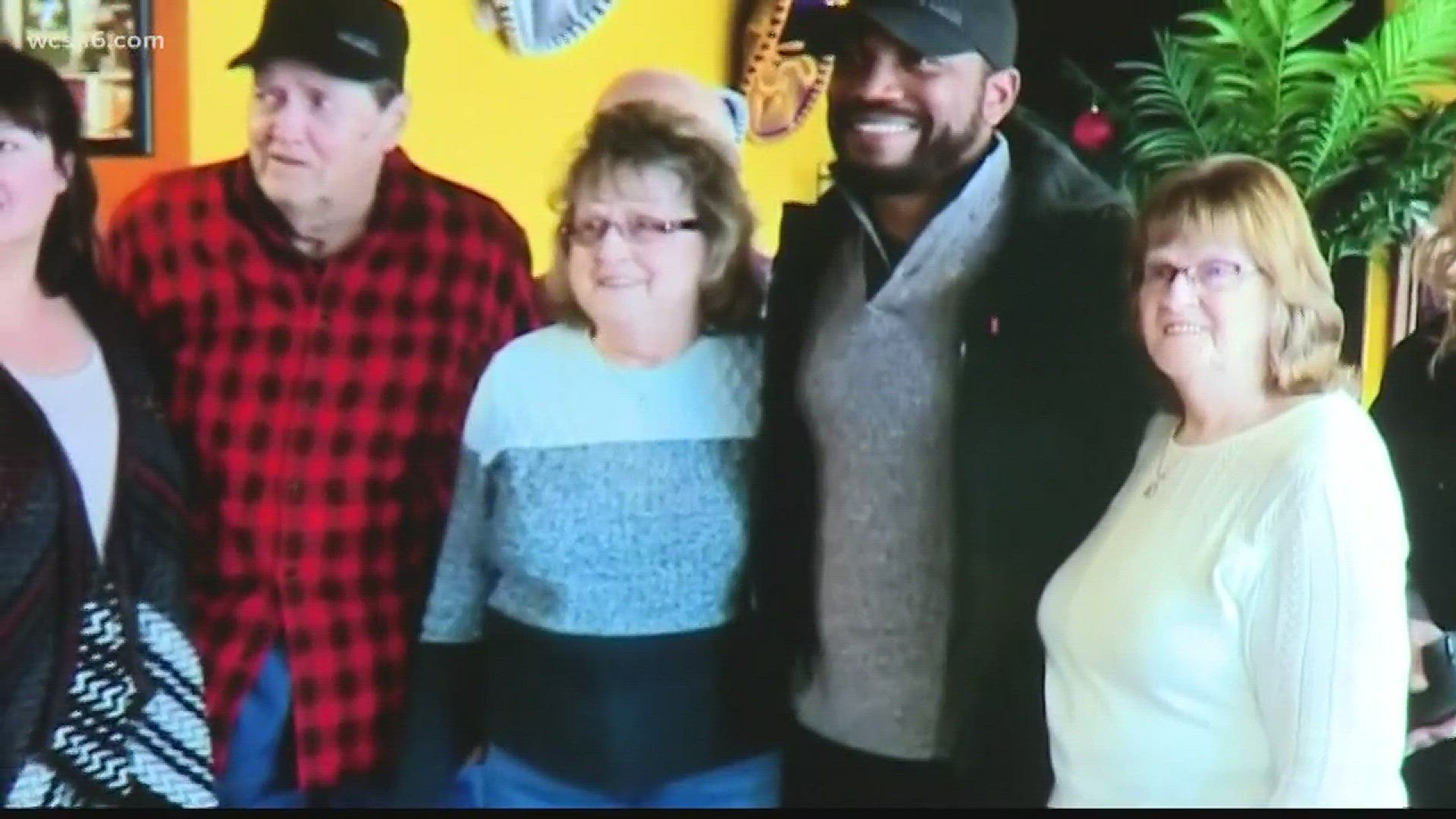 The appreciation was mutual at a meeting of a Country music star and the man from Lewiston who listened to his music to get through a seven-month hospital stay