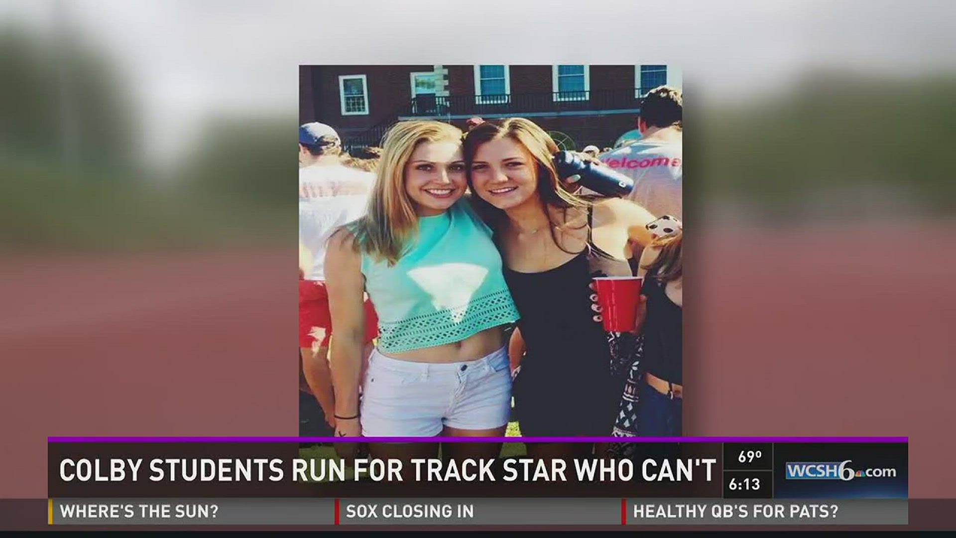 Colby students run for track star who can't