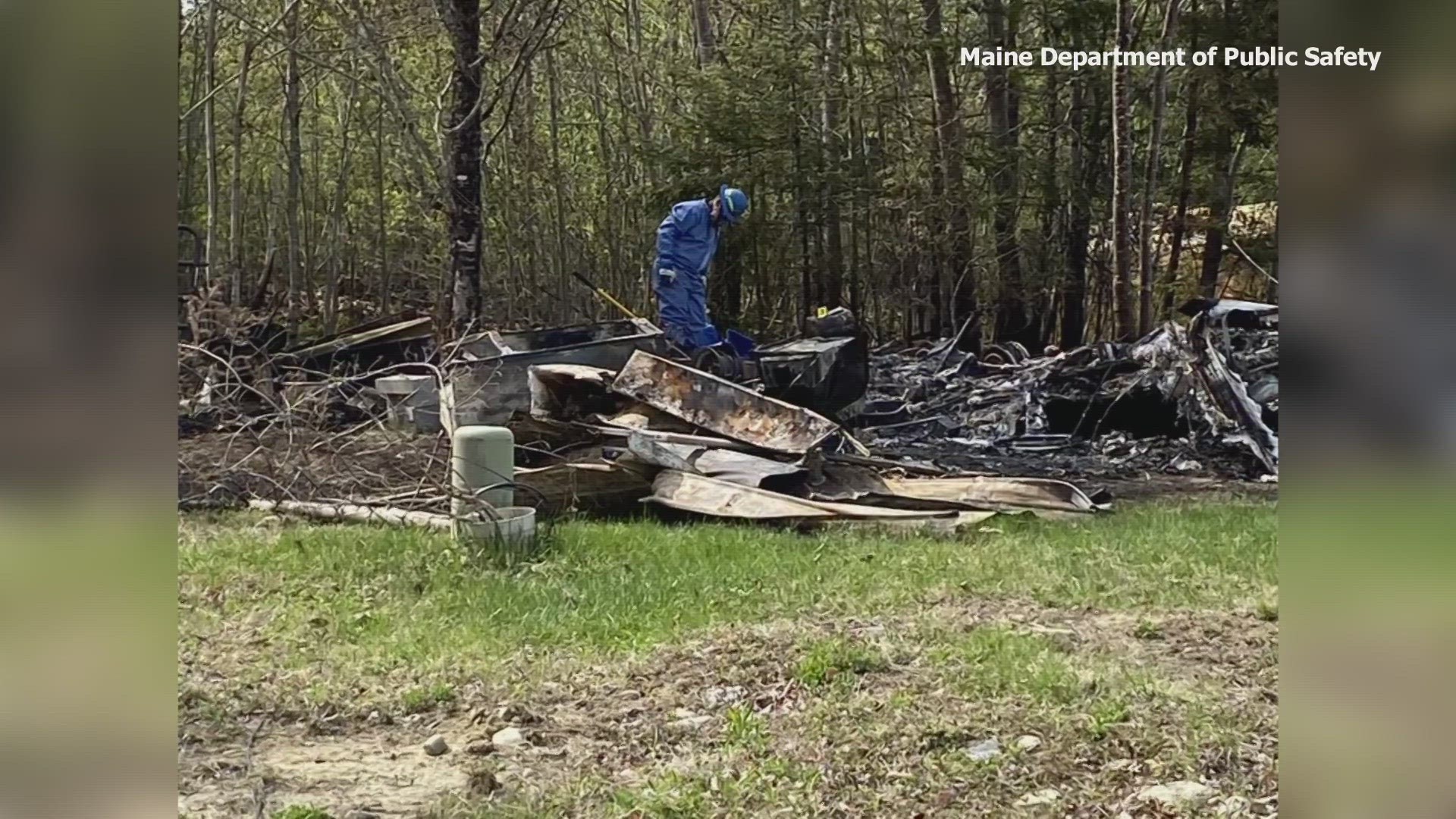 A body was recovered from a camper trailer after officials responded to a call Thursday morning about a fire in Mariaville.