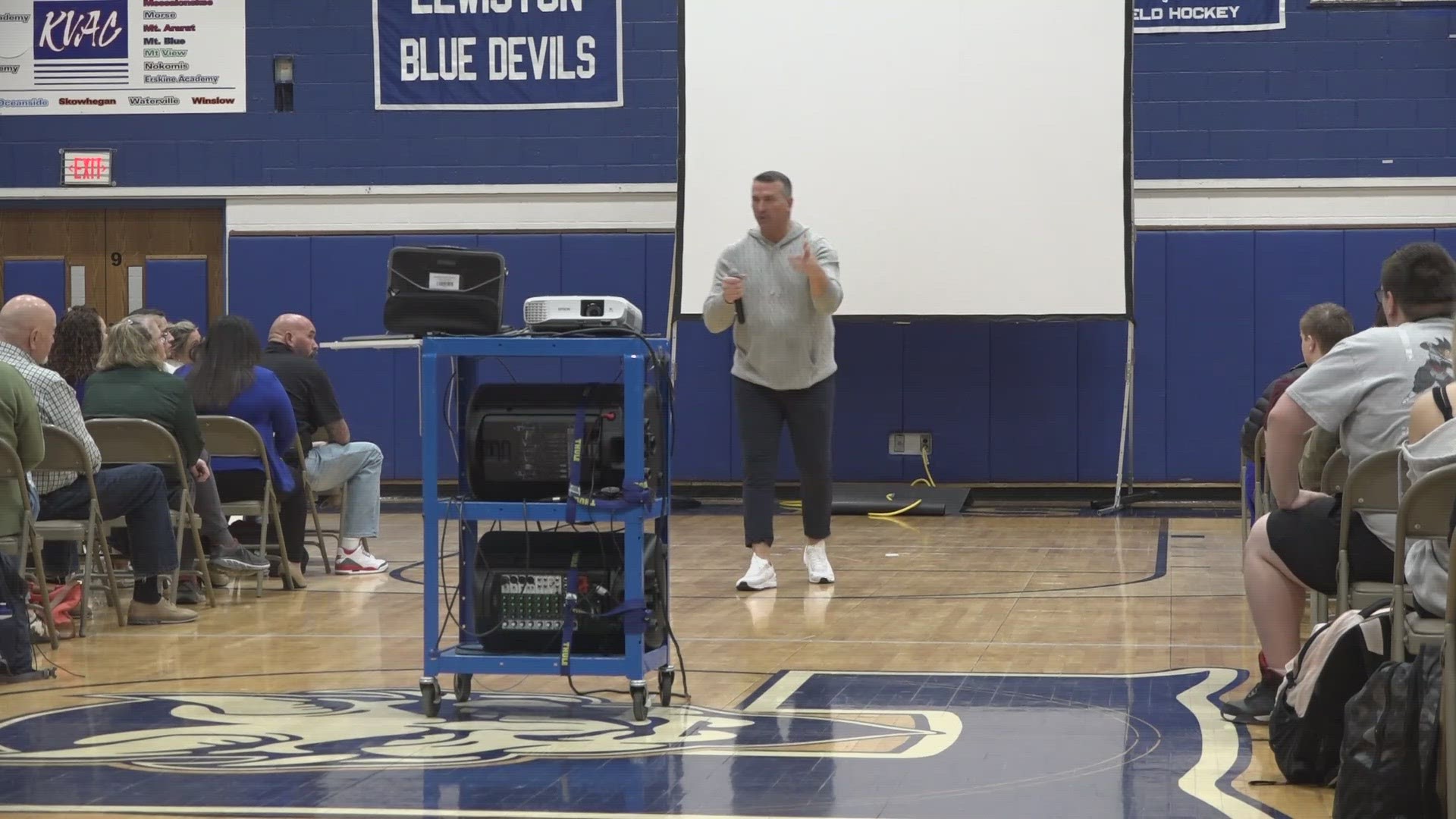 Former Boston Celtics player Chris Herren struggled with substance abuse issues. But he has since turned his life around and now speaks to inspire students.