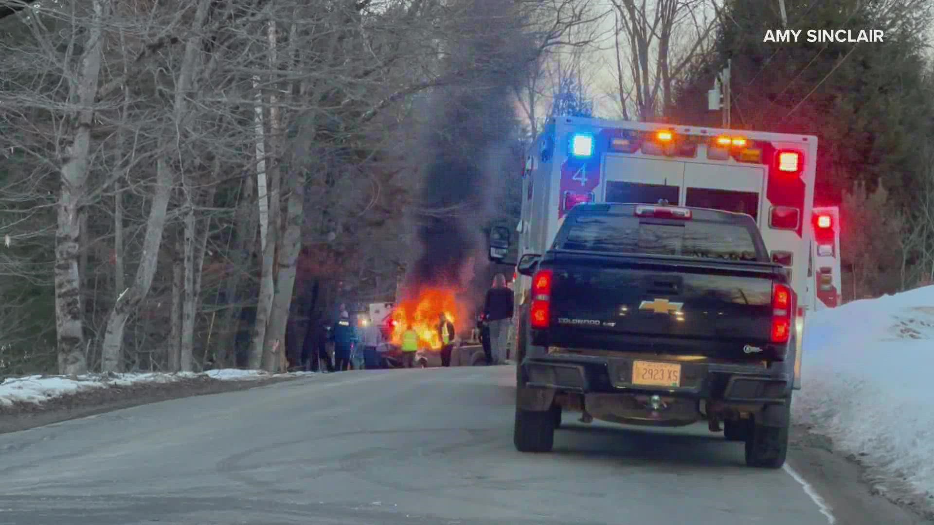 Maine State Police said the driver who hit a woman's vehicle with his pickup truck and fled the scene on Friday, March 4 was Ethan Rioux-Poulios, 26, of Woodstock.