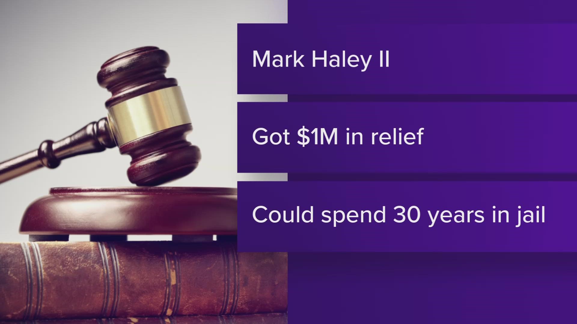 Mark X. Haley II, 42, filed nine fraudulent PPP loan applications and received more than $1 million, officials say.