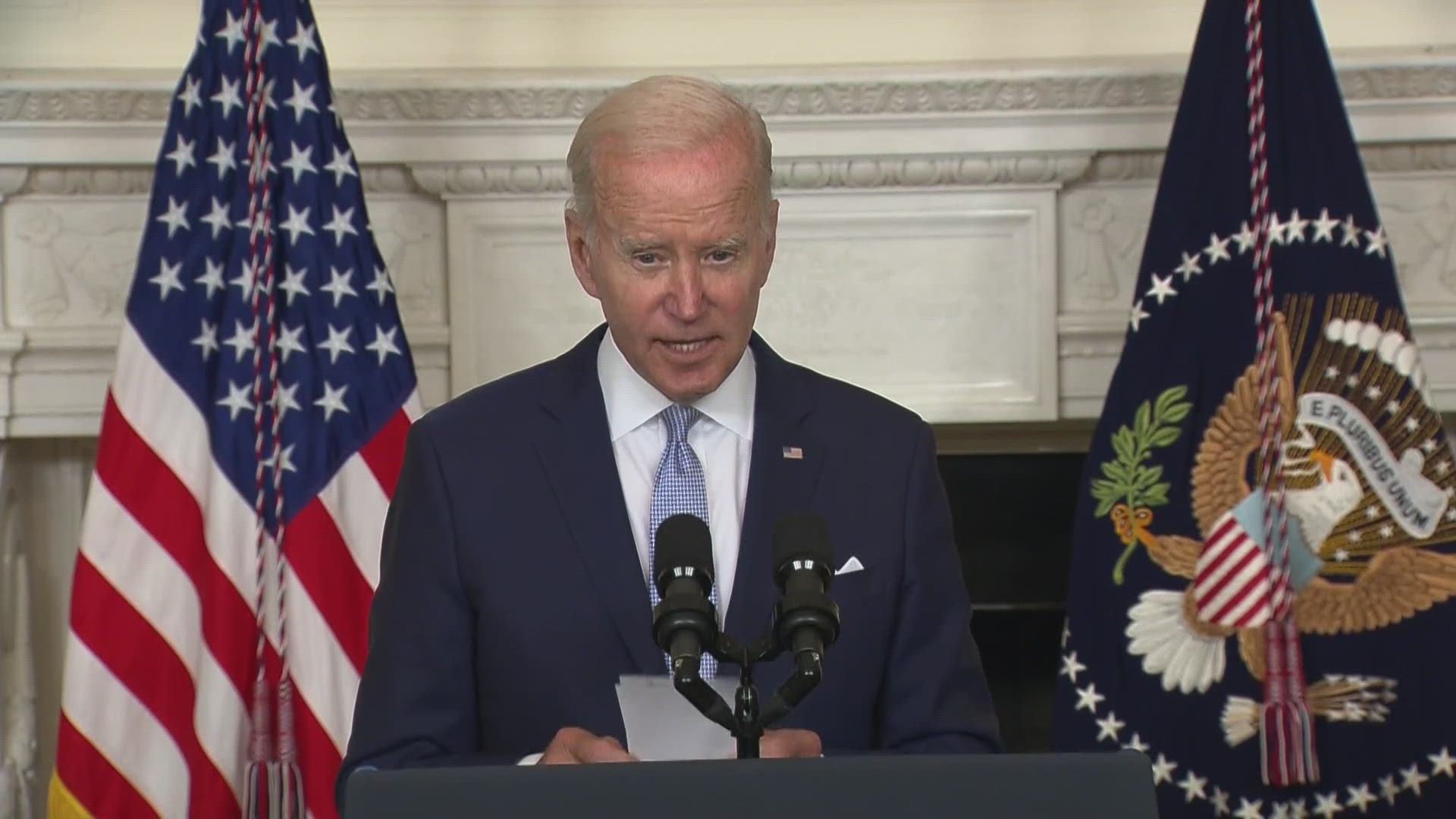 The White House said Biden would be in the state next week but did not specify where he will be.