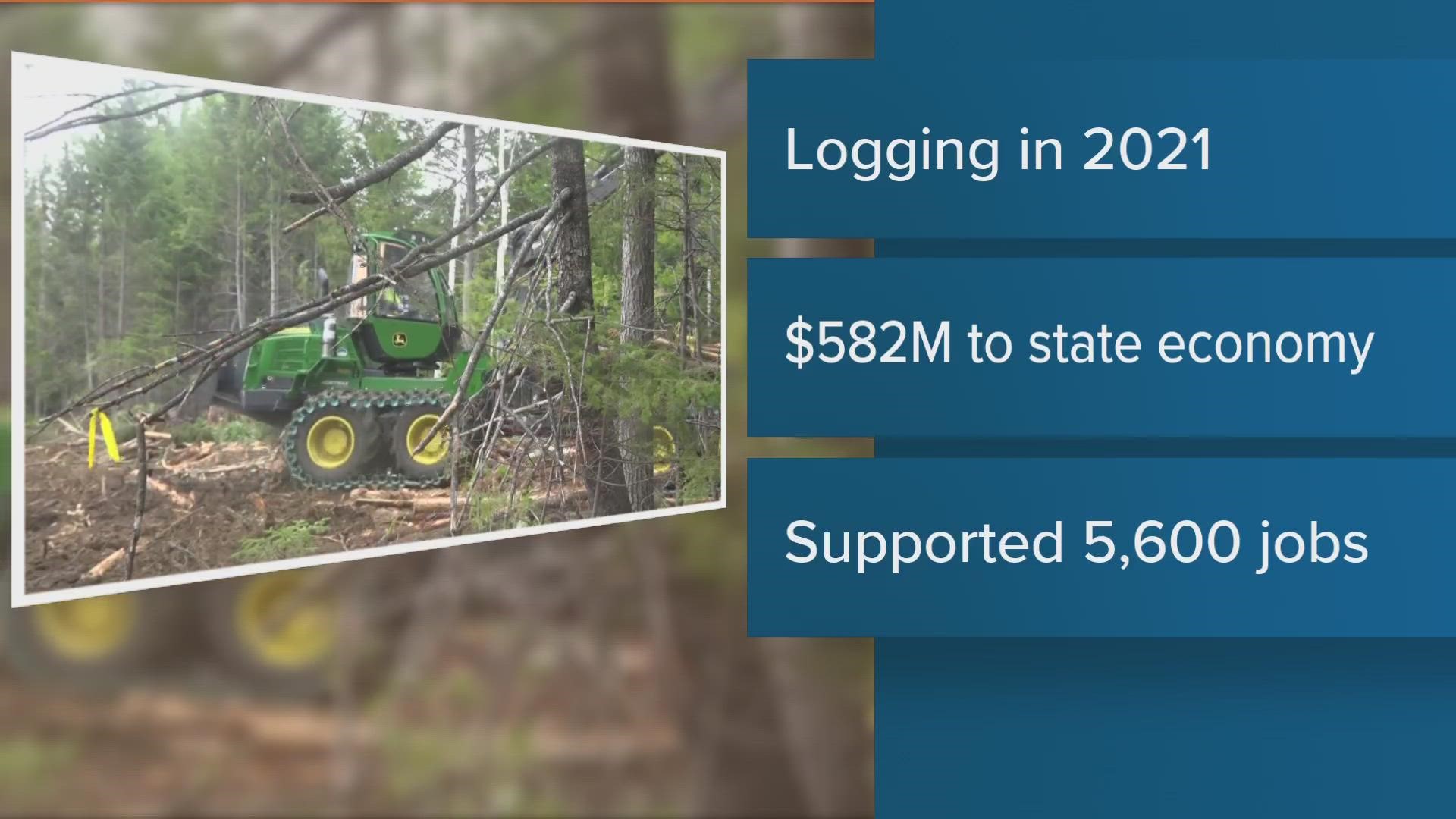 Maine logging industry contributed 582M to state economy in 2021
