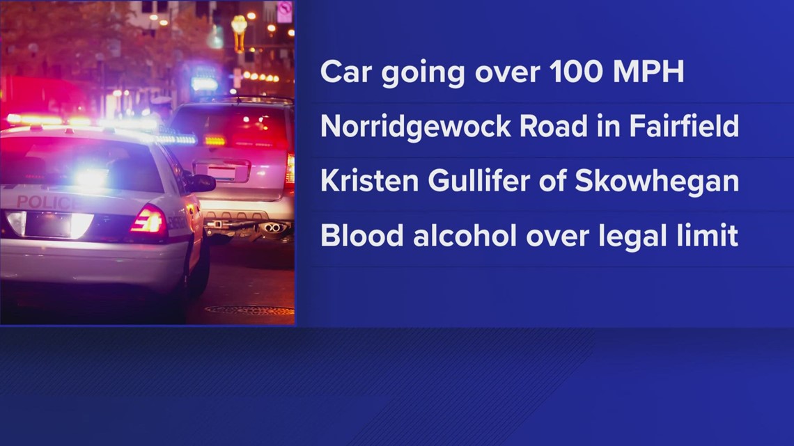 Skowhegan woman charged with criminal speeding, OUI in Fairfield