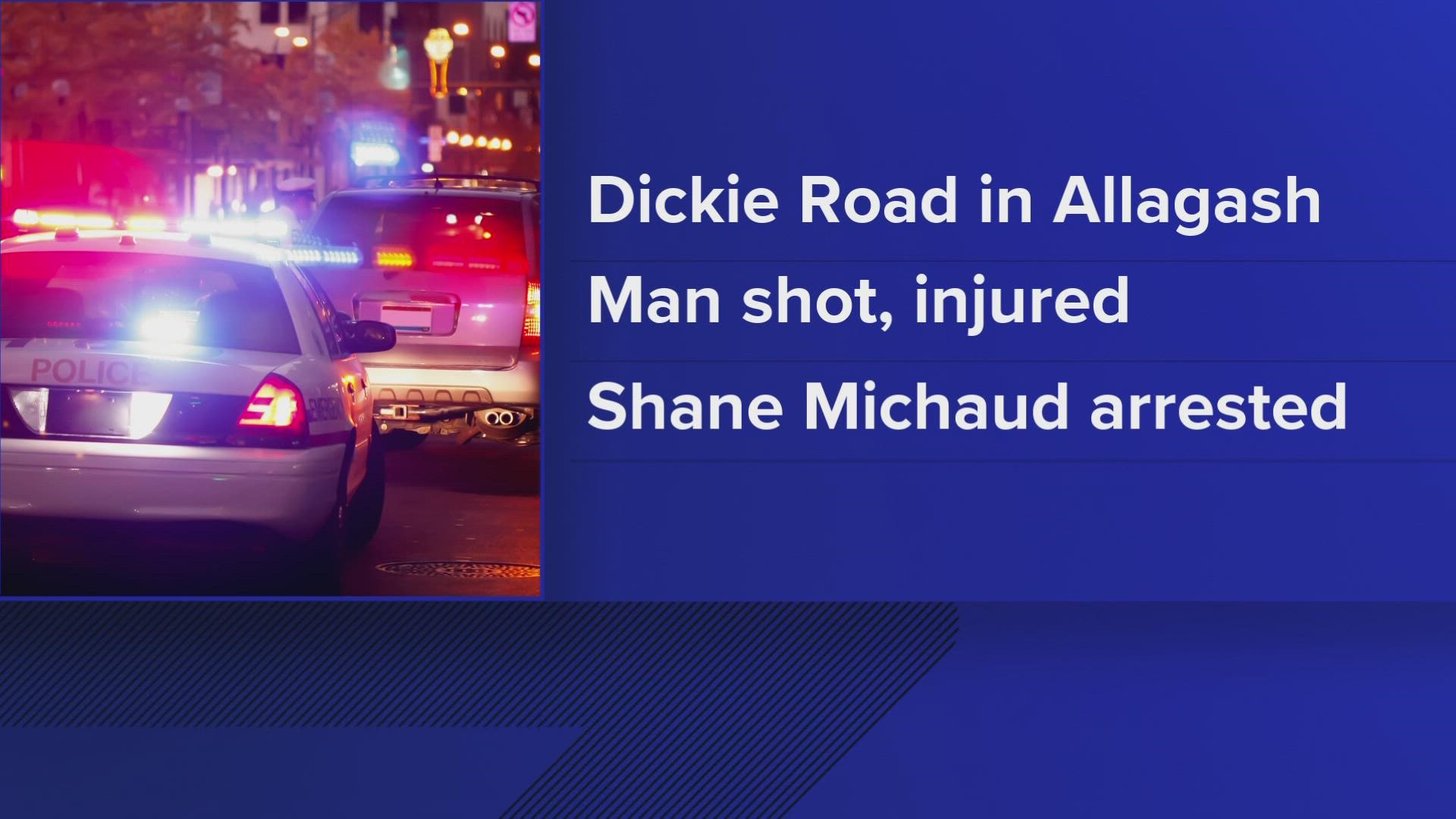 One man is in custody and another hospitalized following a shooting in Allagash Tuesday morning.