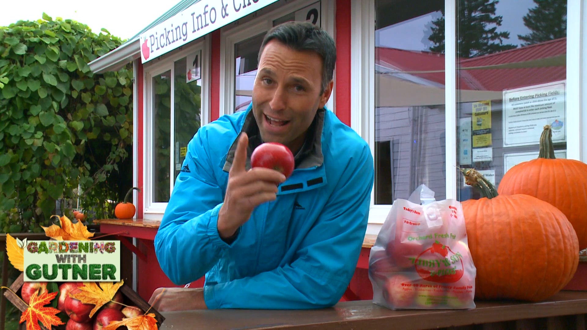 It's all about apples on Gardening with Gutner. Todd learns how to grow, cook, and drink the favorite fall fruit.