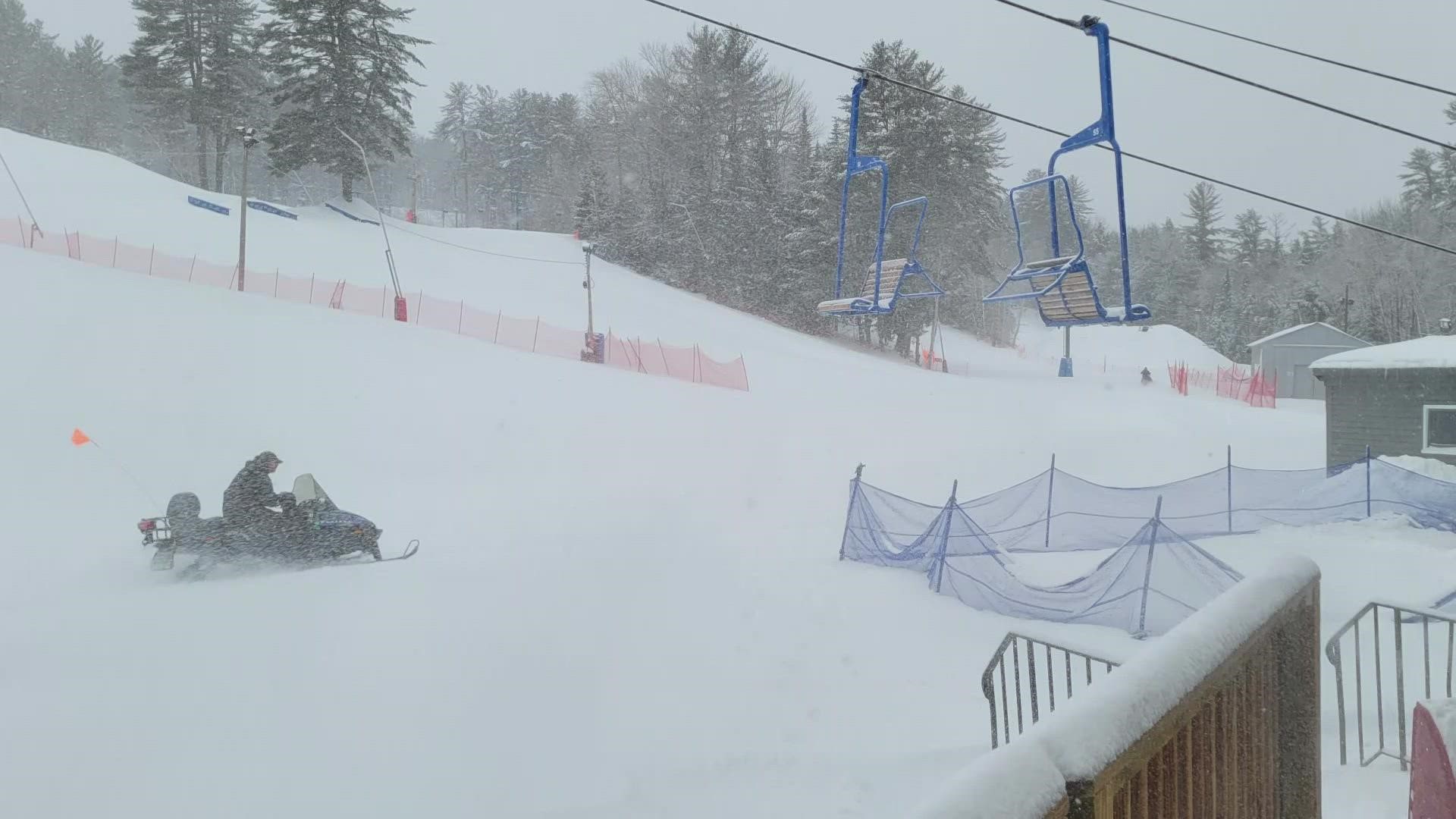 John Herrick, General Manager at Lost Valley, says the additional snow will set the mountain up big for February vacation time.