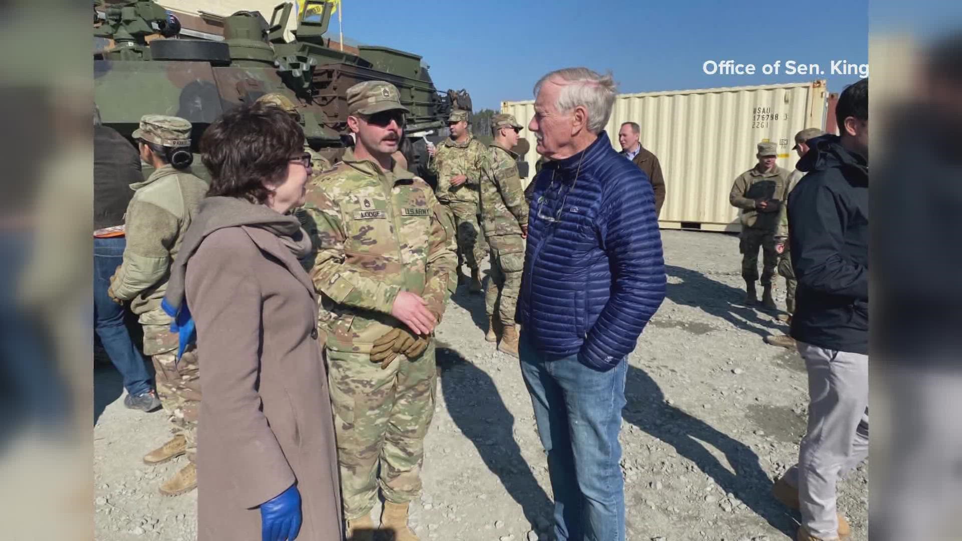 Senators Susan Collins and Angus King, as well as Rep. Chellie Pingree traveled to Europe to assess the humanitarian and military situation near Ukraine.