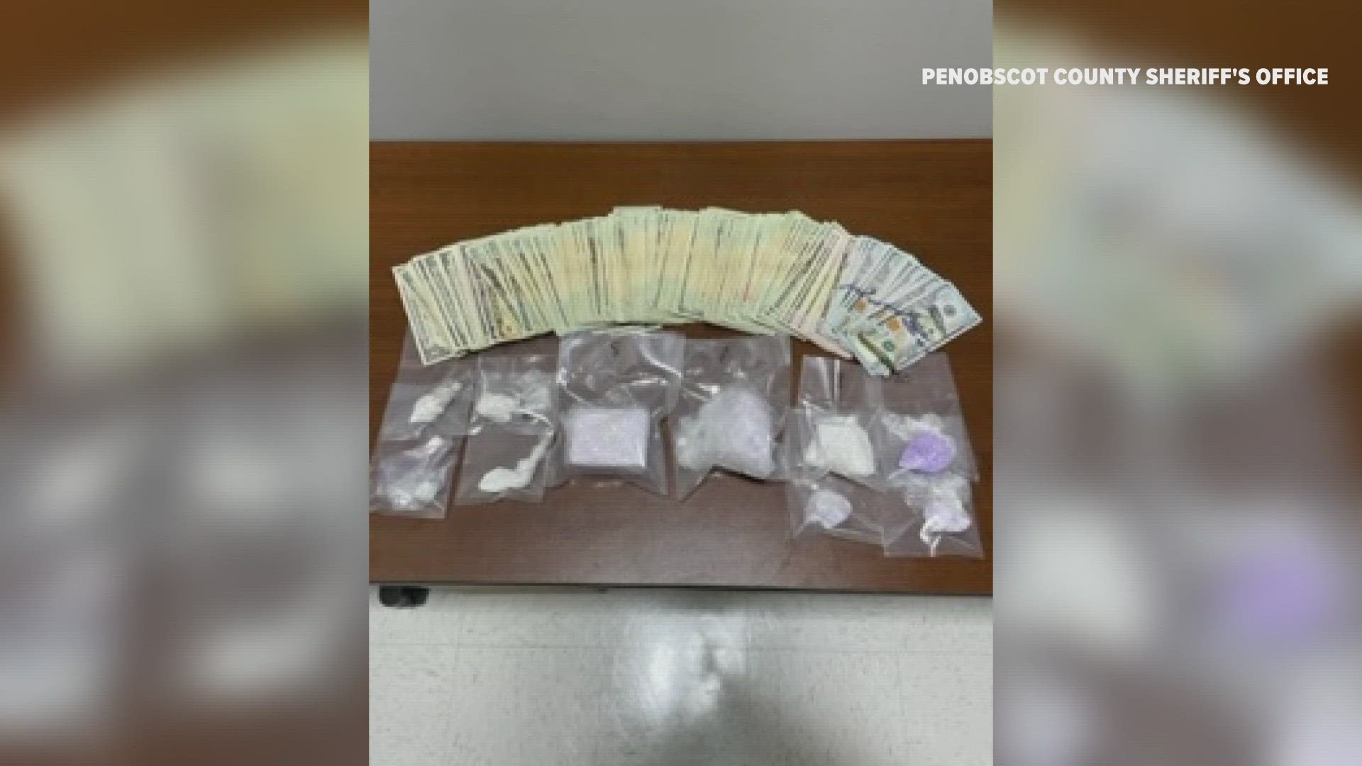 A large amount of stolen property was recovered in addition to a pound of drugs, the Penobscot County Sheriff's Office said.