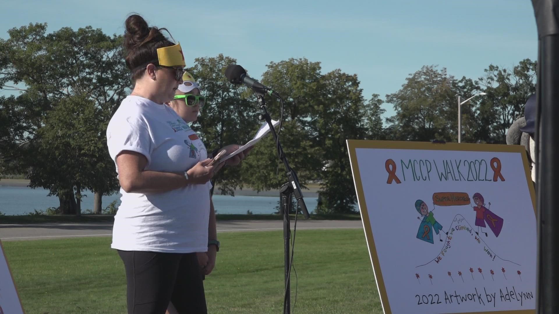 Hundreds of people gathered in Payson Park in Portland on Saturday, September 17 for a walk to support children battling cancer. Organizers say so far, they've raise