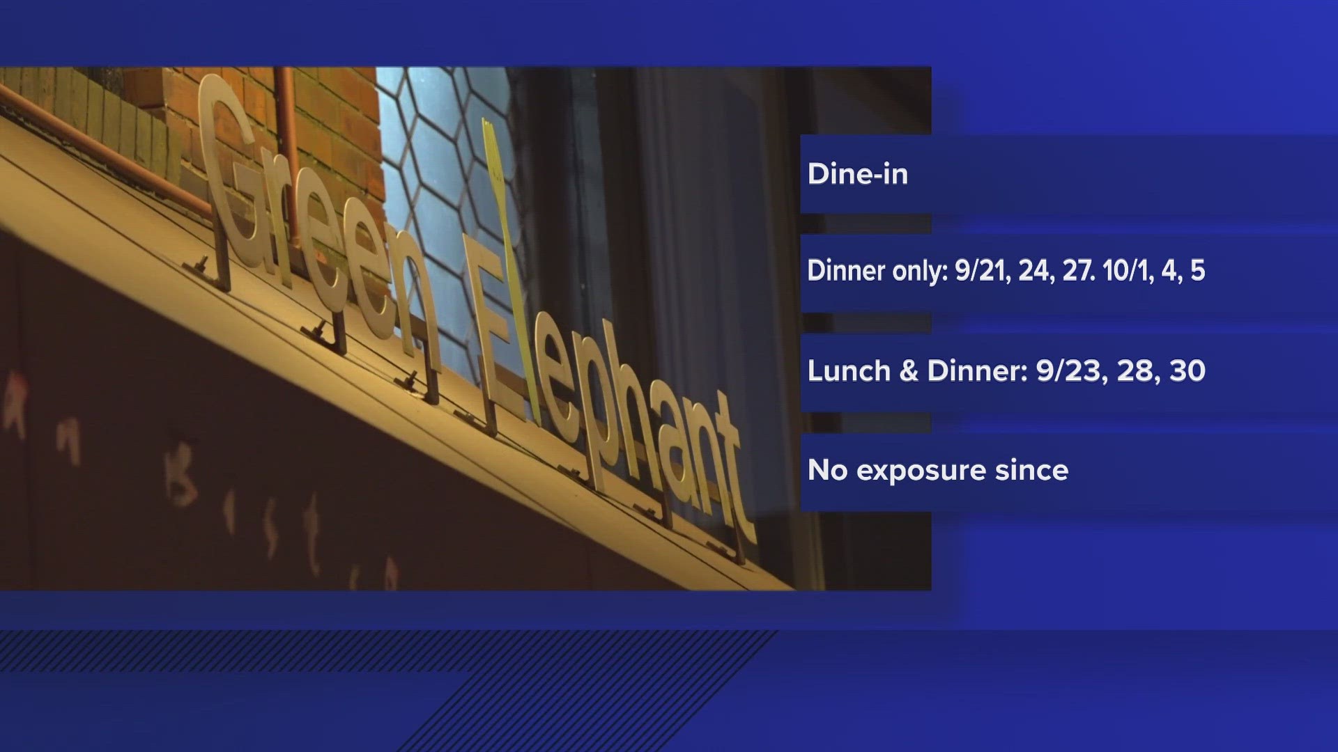 The Maine CDC said anyone who ate at the restaurant during the above dates could be at risk for infection.