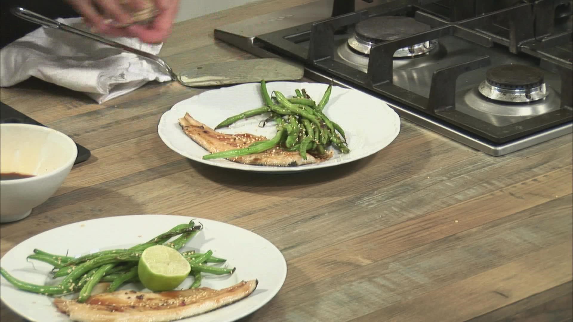 Cookbook author Kate Shaffer shares her recipe for glazed brook trout.