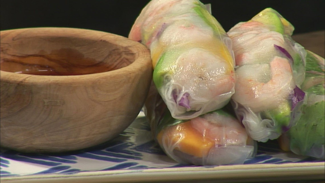 Easy to make summer rolls with fresh ingredients