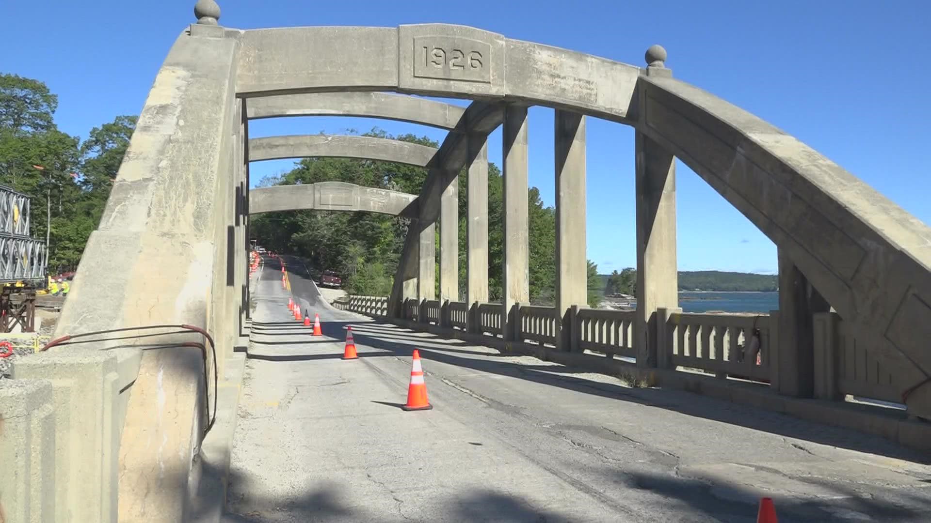 The nearly 100-year-old bridge will be demolished and replaced with a new bridge.