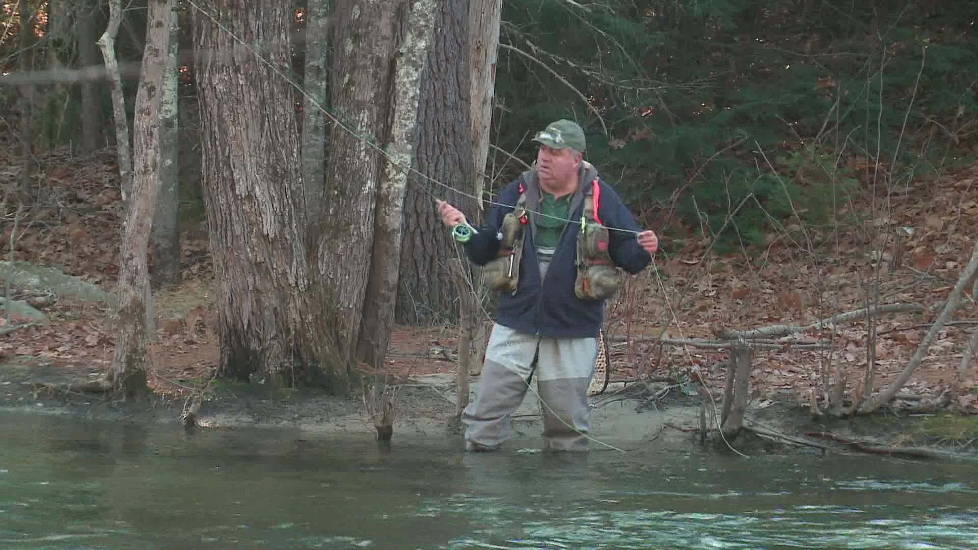 Gov. Mills was joined in Windham by Inland Fisheries and Wildlife Commissioner Judy Camuso in an effort to highlight Maine's fall recreational
fishing opportunities.