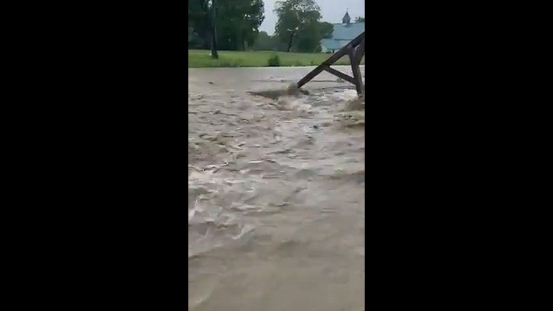Road washing out at Beans Corner | newscentermaine.com
