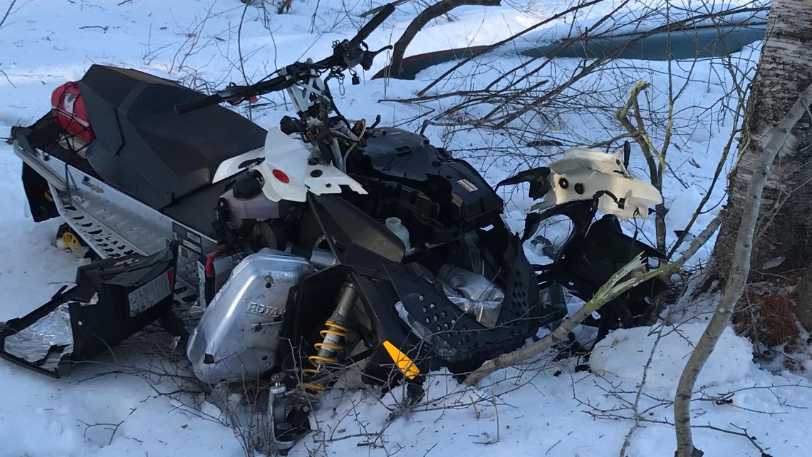 Man dies in snowmobile crash in Millinocket, Maine