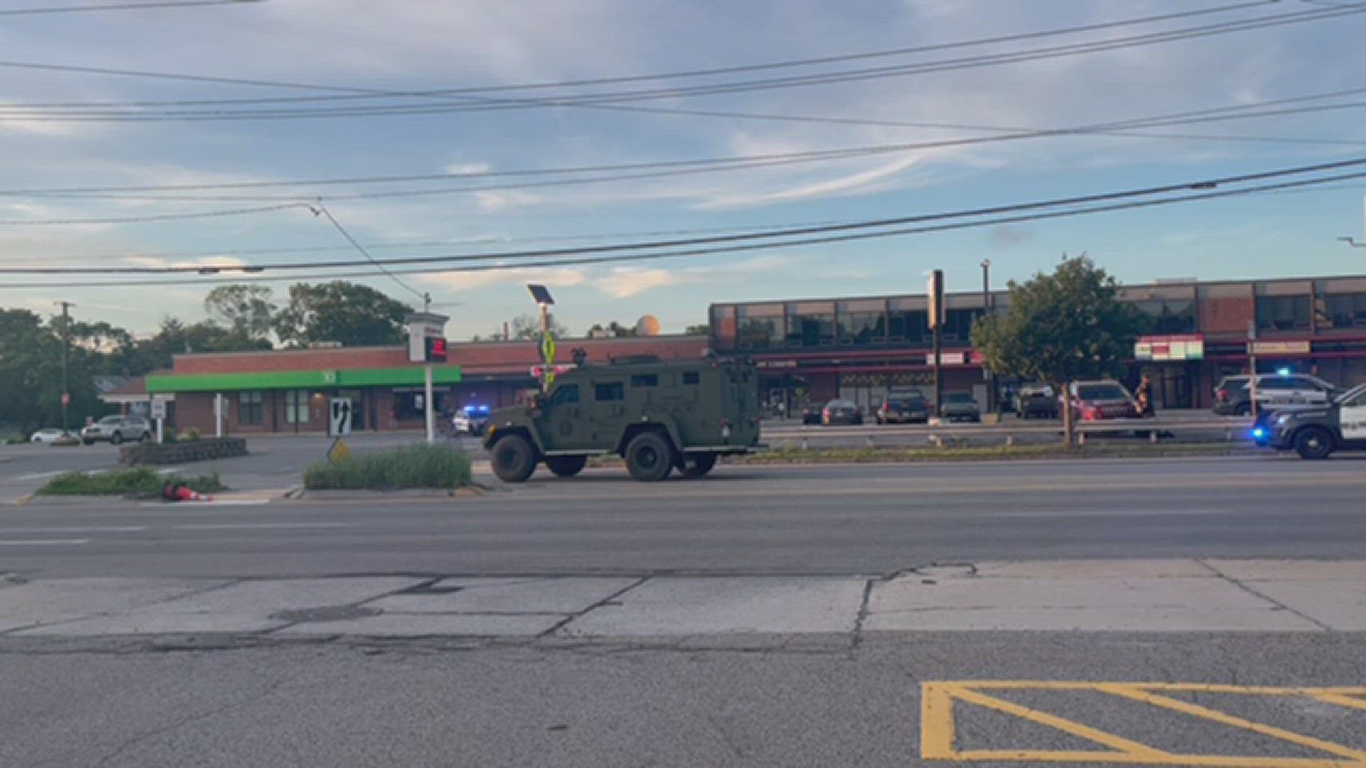 The incident lead to a standoff on Friday evening, the witness told NEWS CENTER Maine.